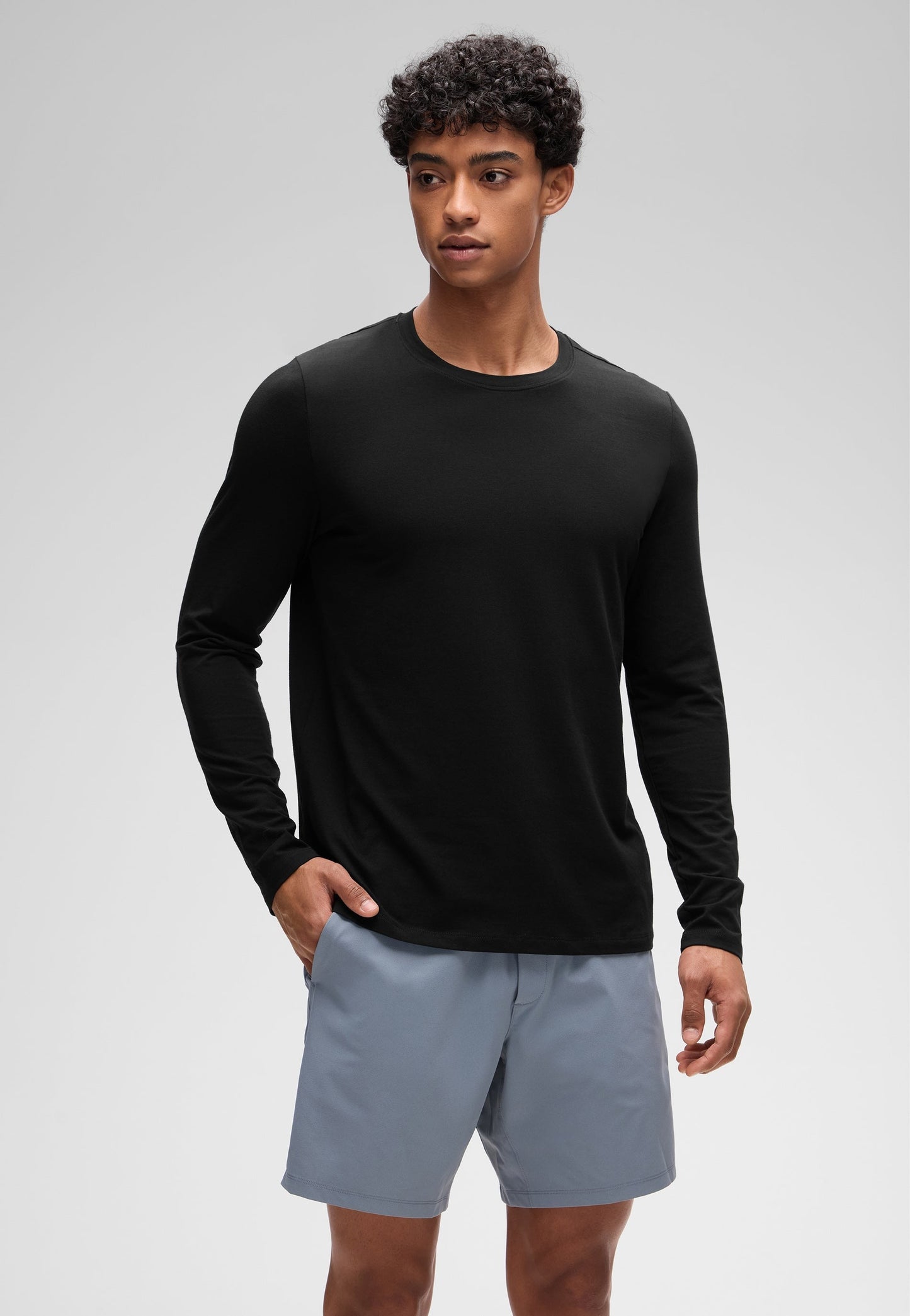 Pima Cotton Pro Long Sleeves Round Neck