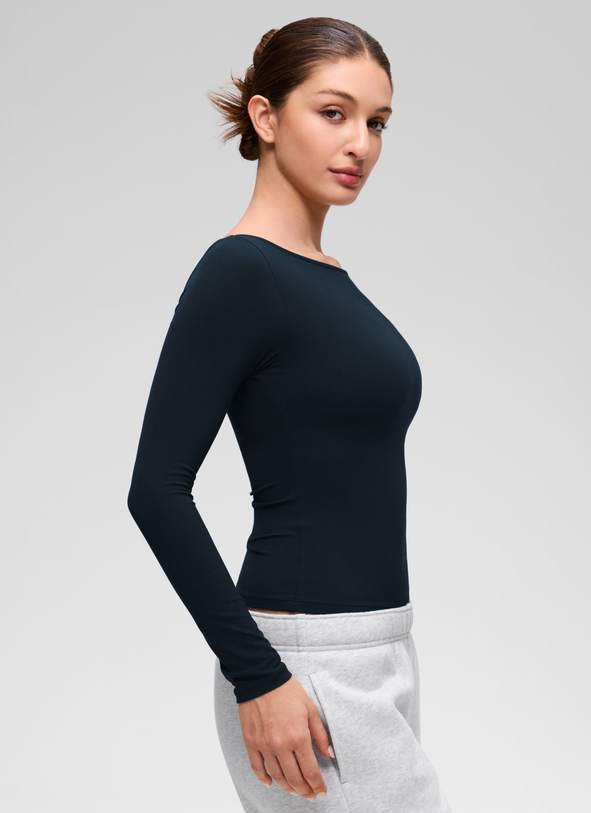 Softembrace Boat Neck Long Sleeve