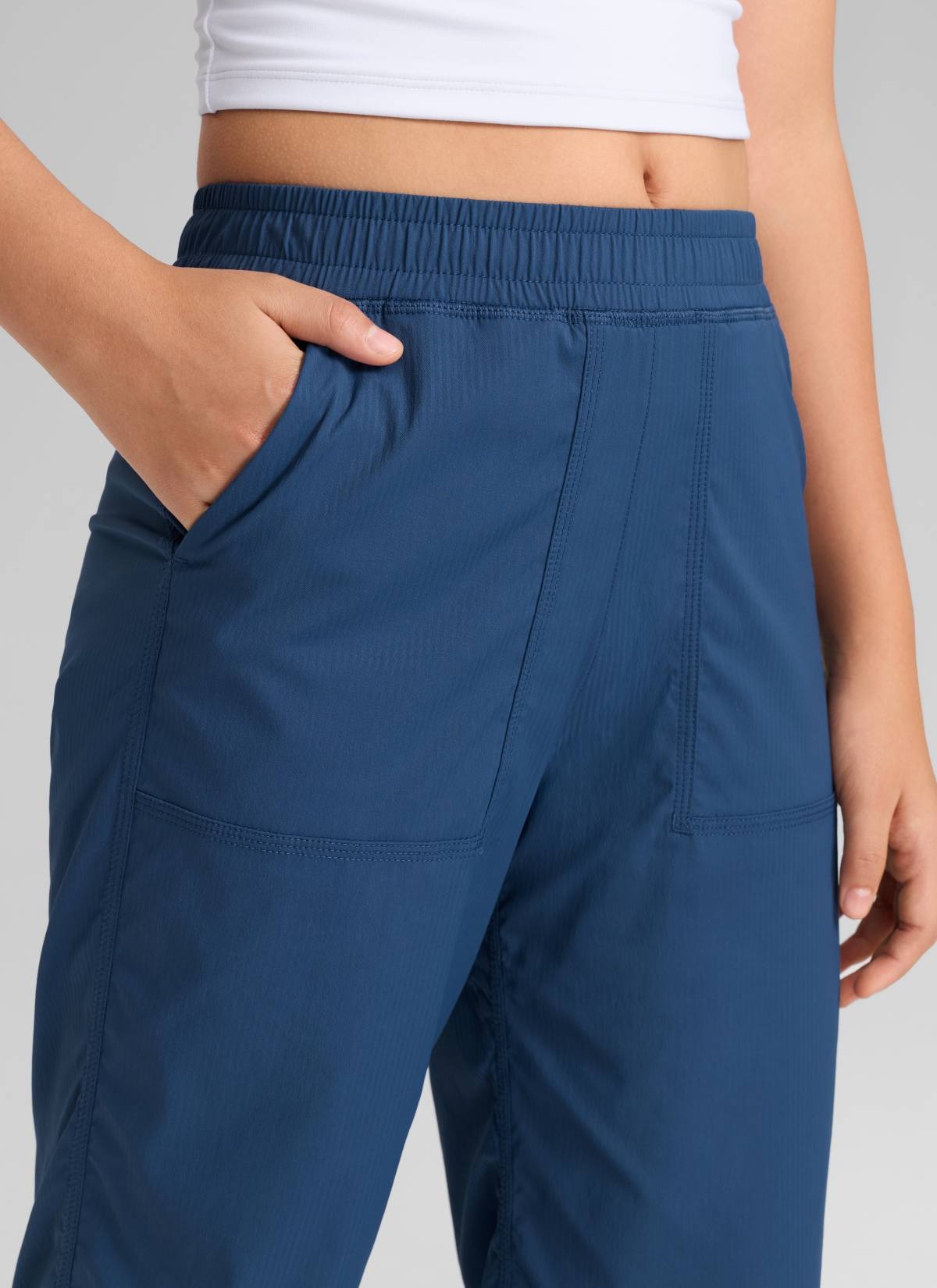 Girls Lightweight Straight Leg Pocket Pant