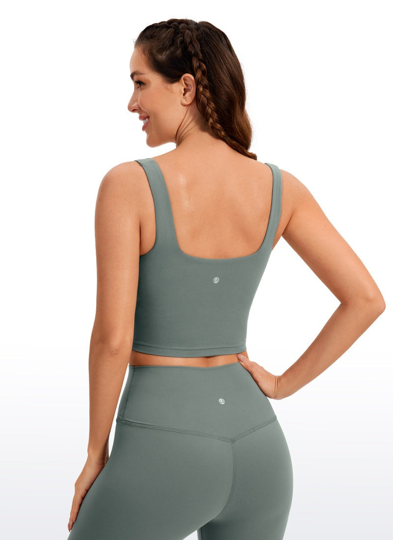 Butterluxe Square Neck Built in Bra Tank
