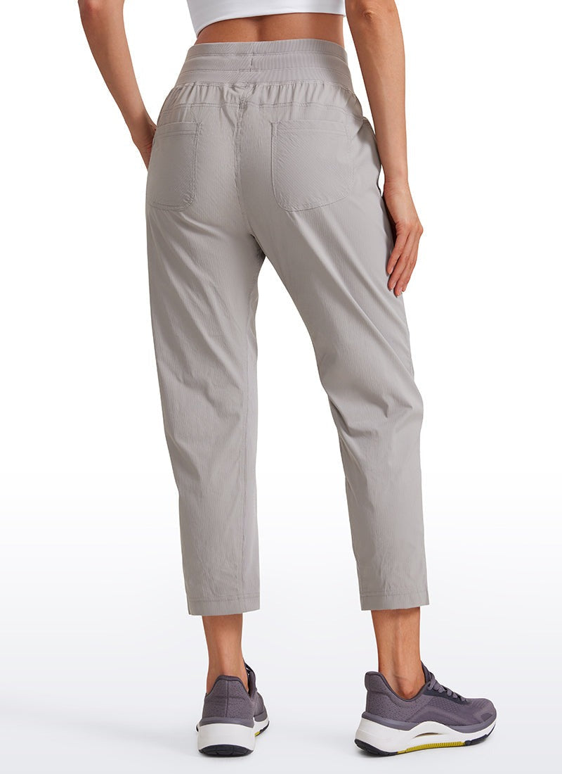 Striped Pants with Pockets 25''- Cinched Leg