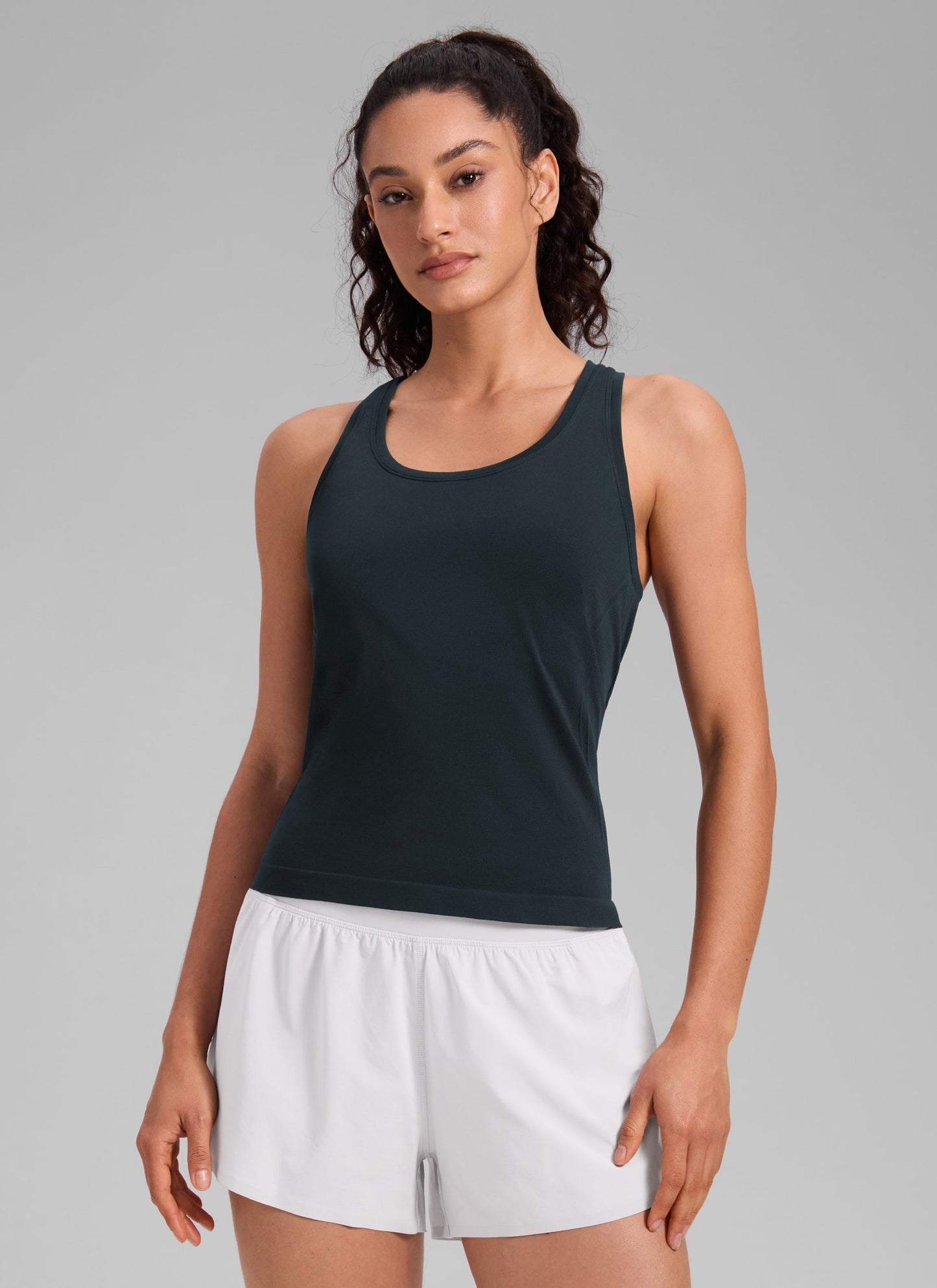 Seamless Racerback Scoop Neck Tank