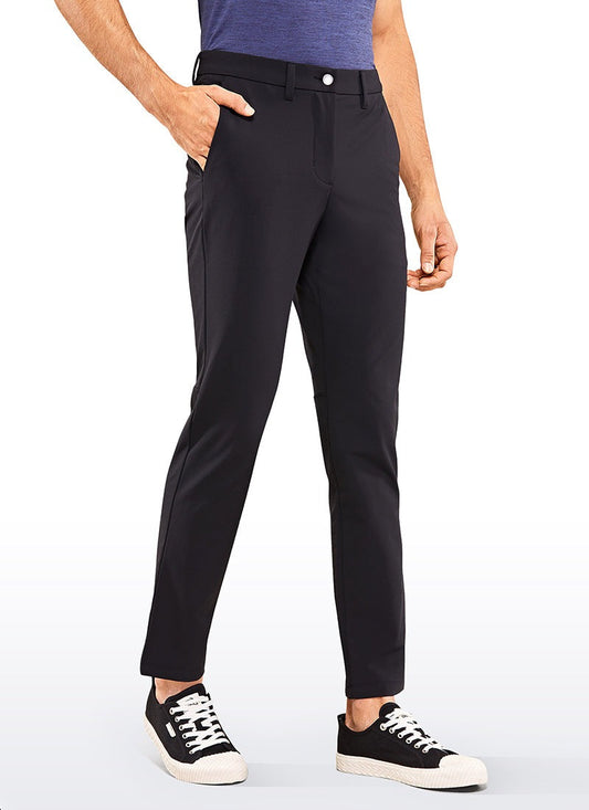 Stretch Slim-Fit Pants with Pockets 33''