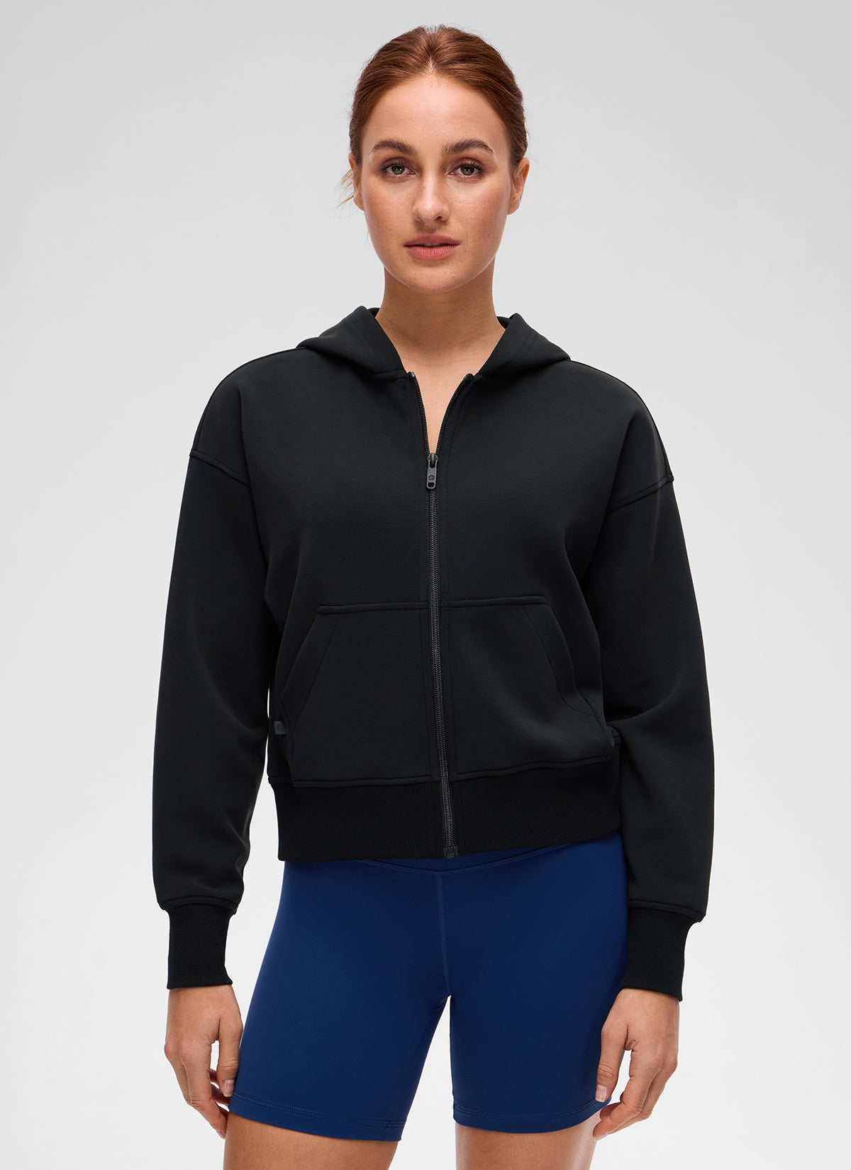 SoftAura Full Zip Waist Length Hoodie