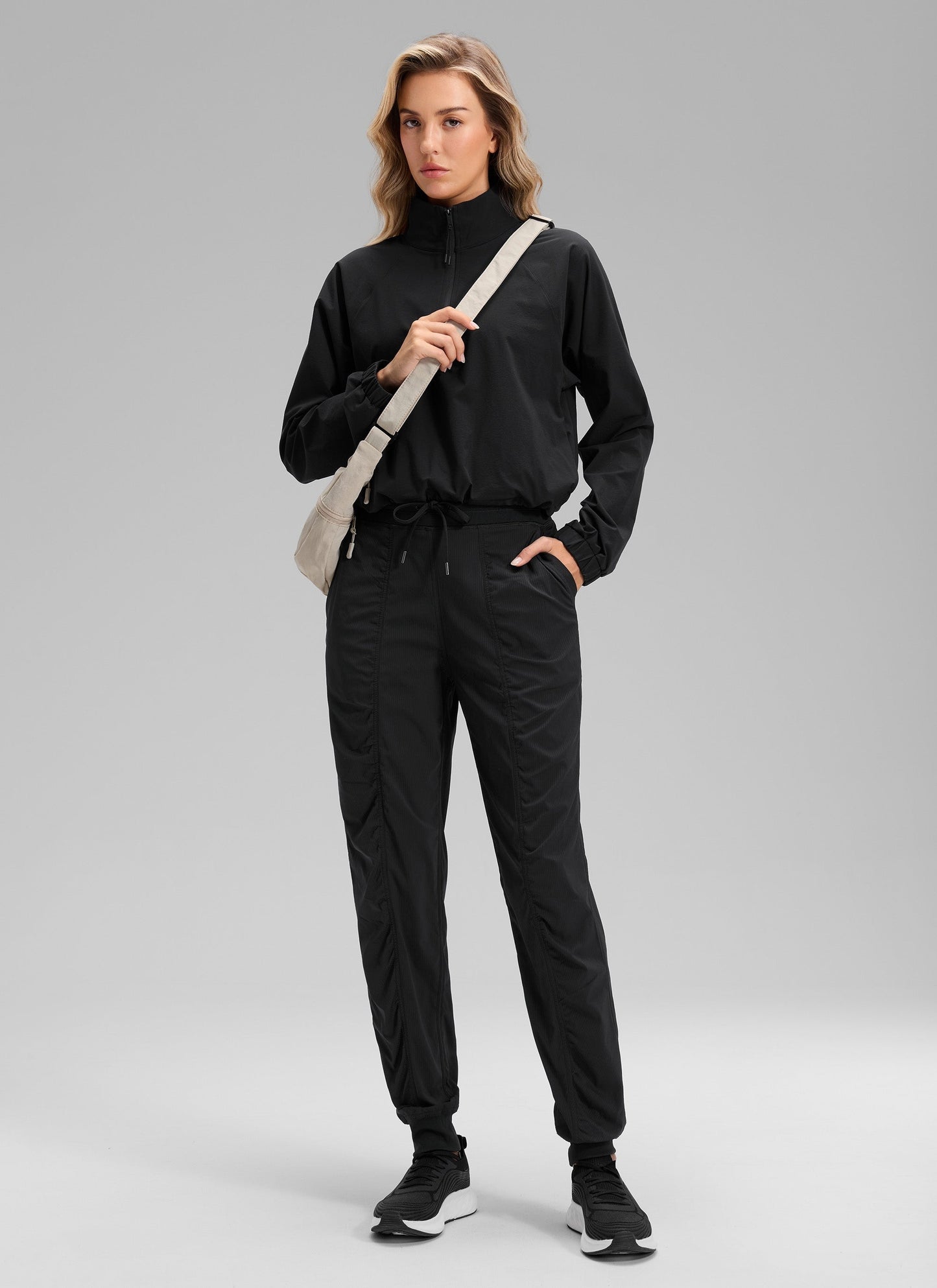 Striped Ruched Pocket Jogger 30''