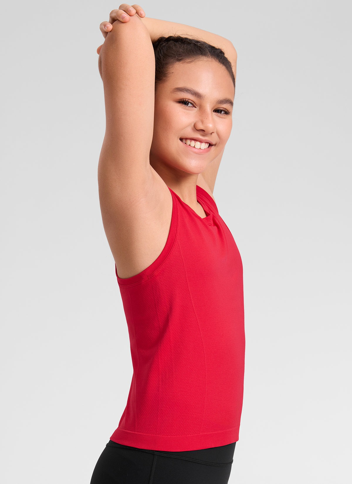 Girls Seamless Waist Length Tank