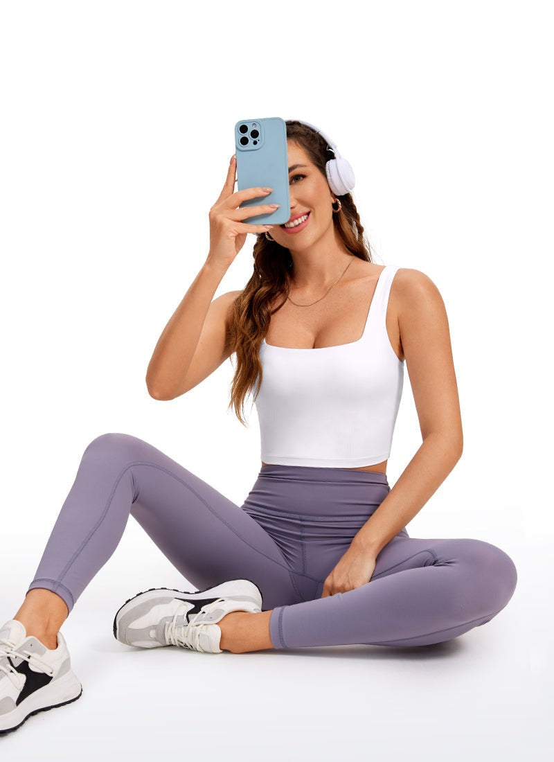 Butterluxe Square Neck Built in Bra Tank