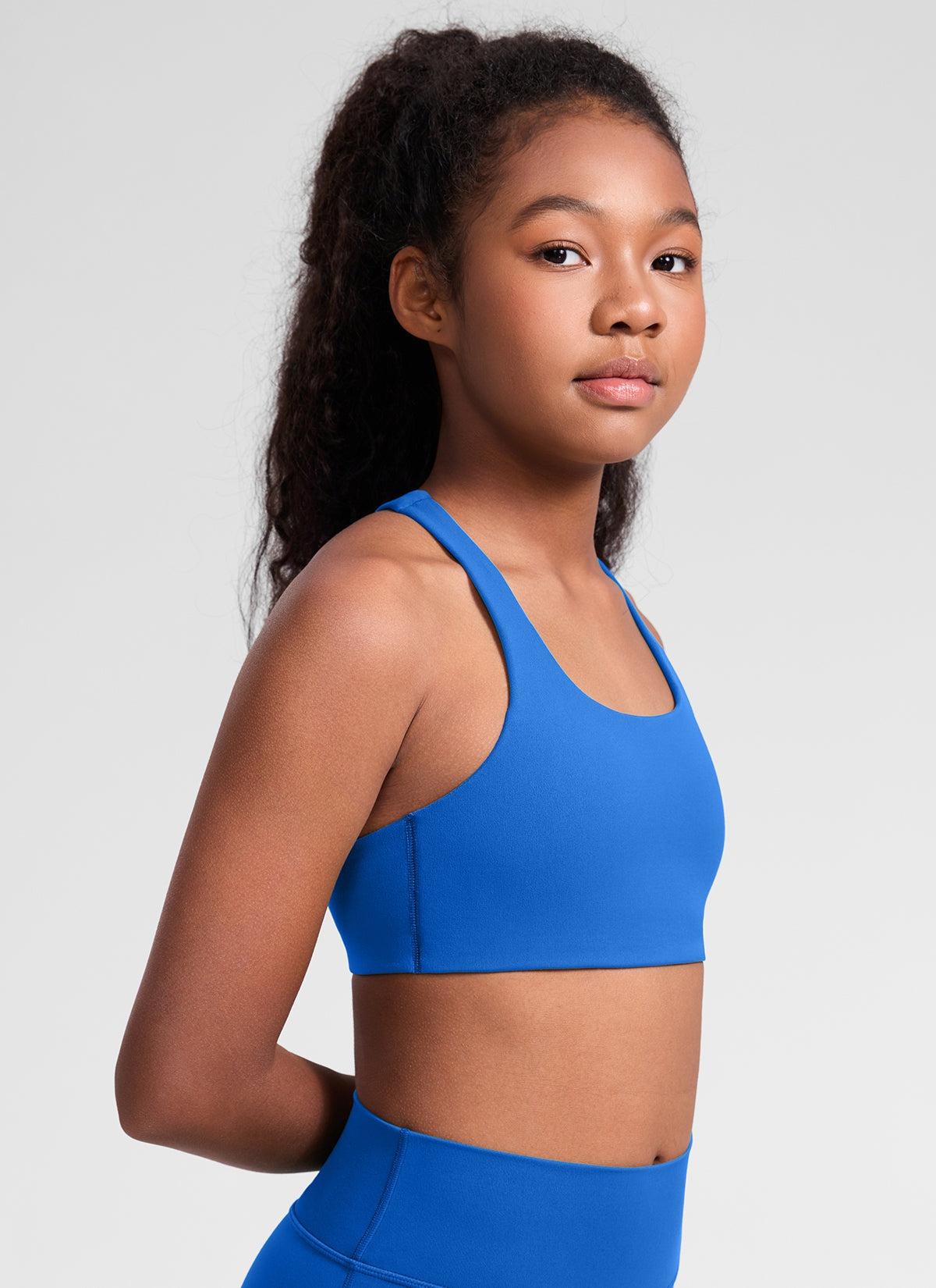 Girls Butterluxe U Neck Mold Sports Bra