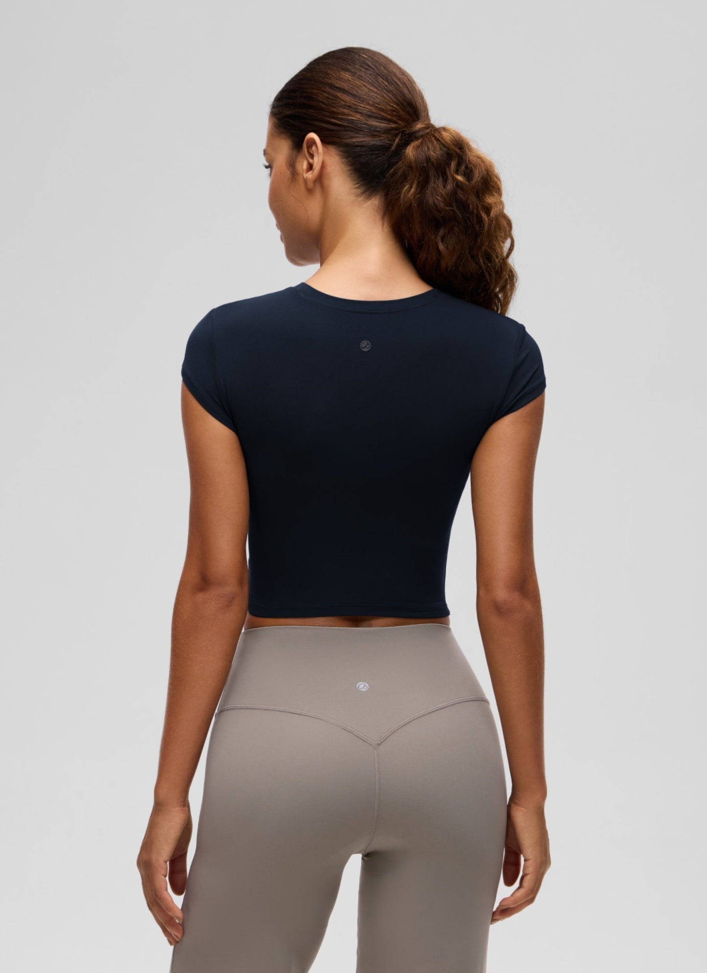 Softembrace Cropped Cap Sleeve Top