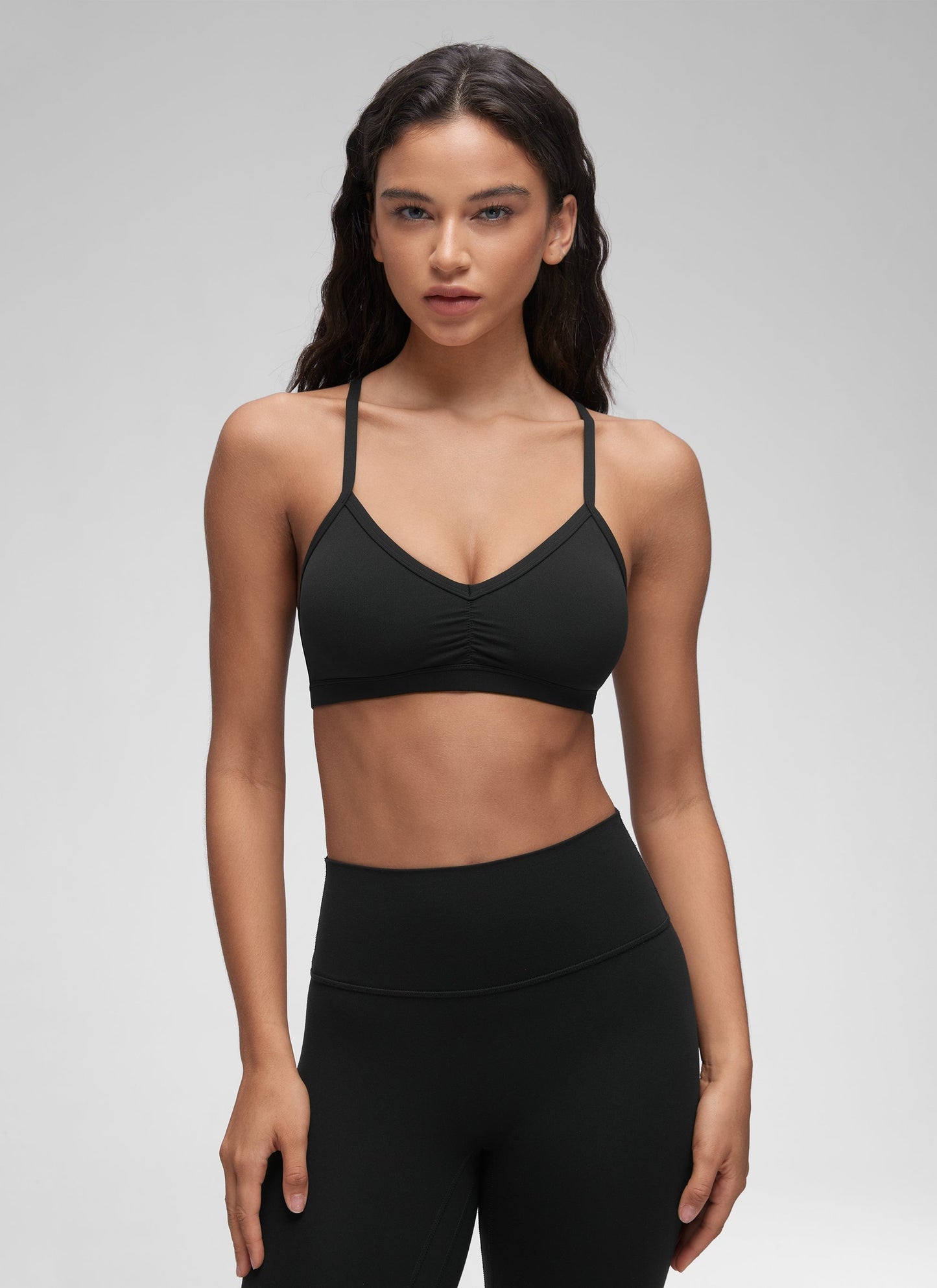 SCULPTAIR Ruched V Neck Sports Bra