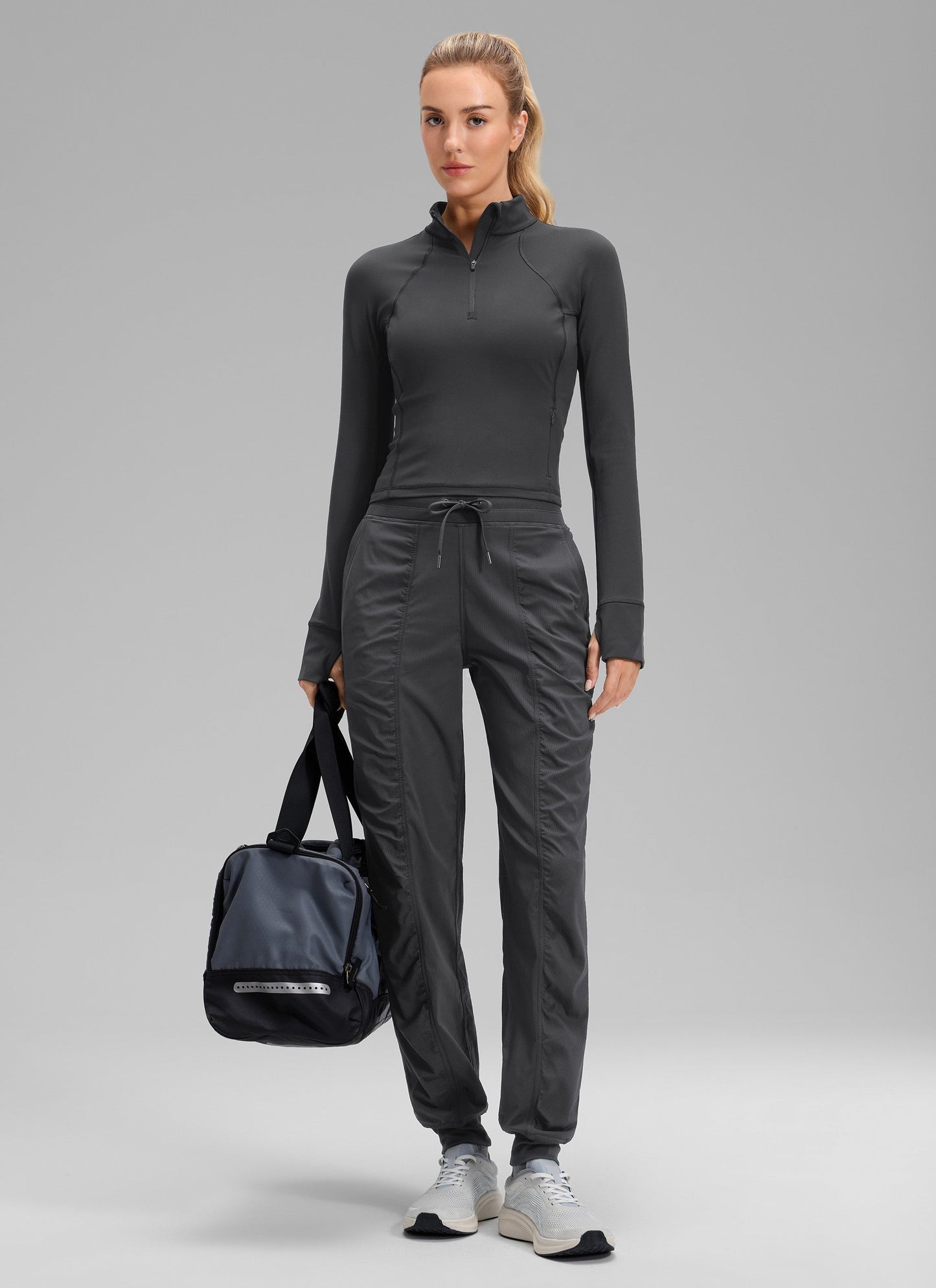 Striped Ruched Pocket Jogger 30''