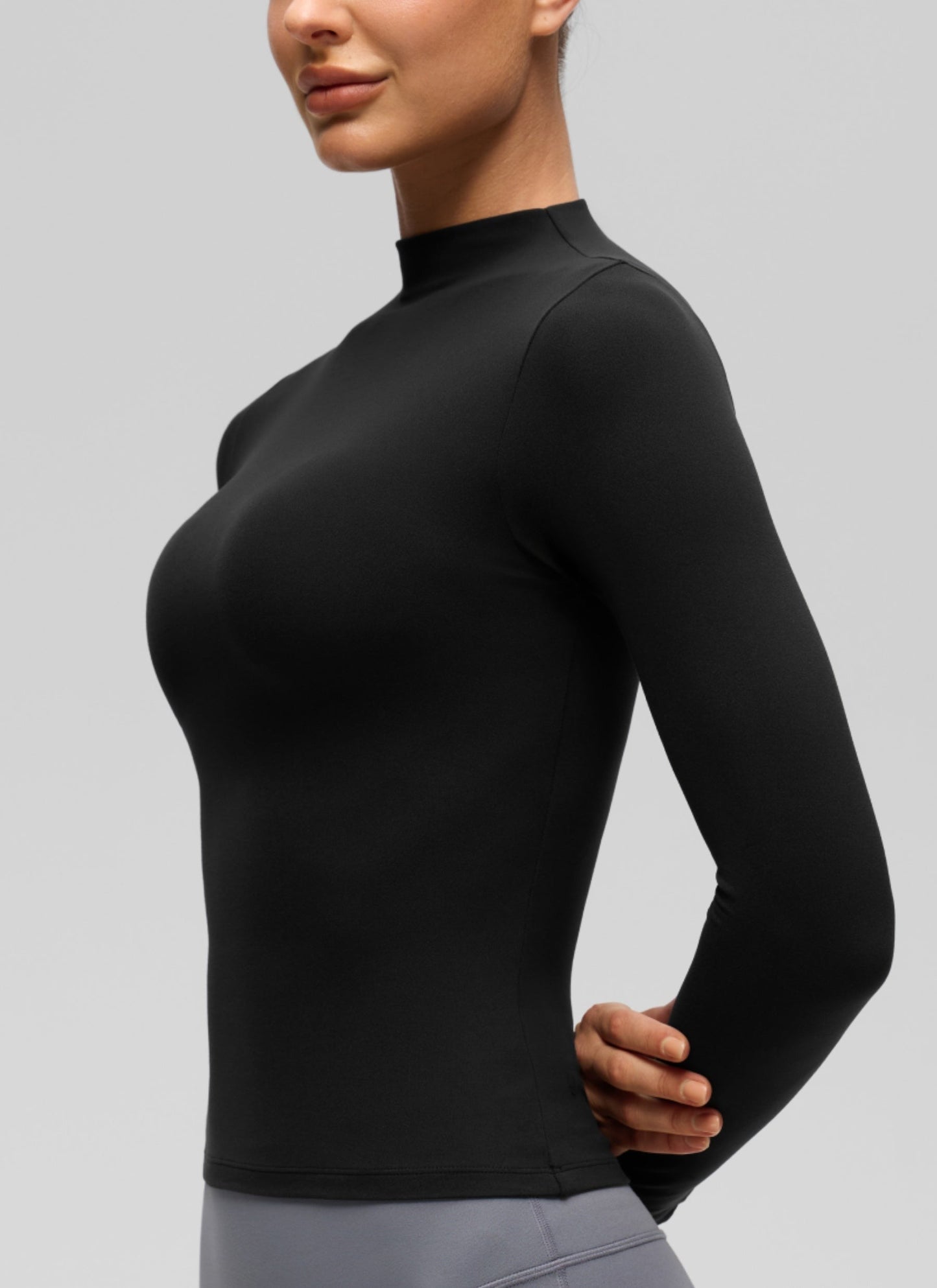 Softembrace Mock Neck Long Sleeve