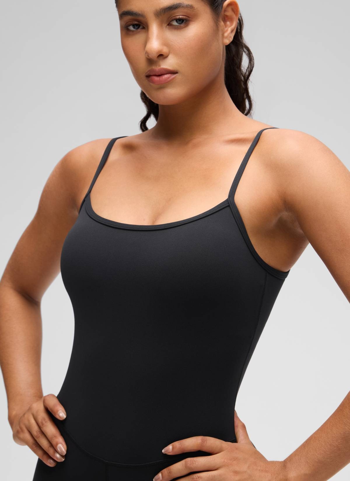 Butterluxe Thin Strap Shorts Bodysuit 4''