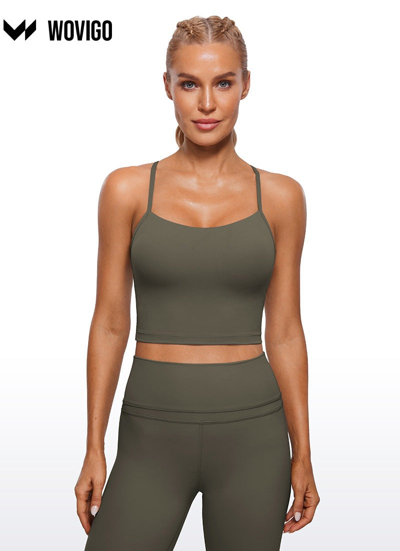 WOVIGO Butterluxe Y Back Built in Bra Tank