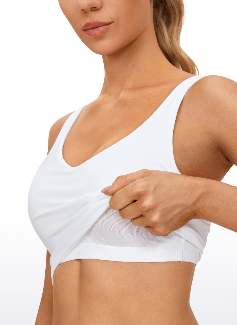 Butterluxe V Neck Built in Bra Tank