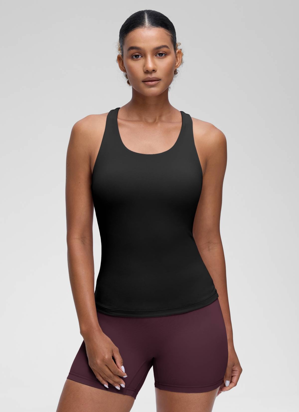 Butterluxe Waist Length Built in Bra Tank