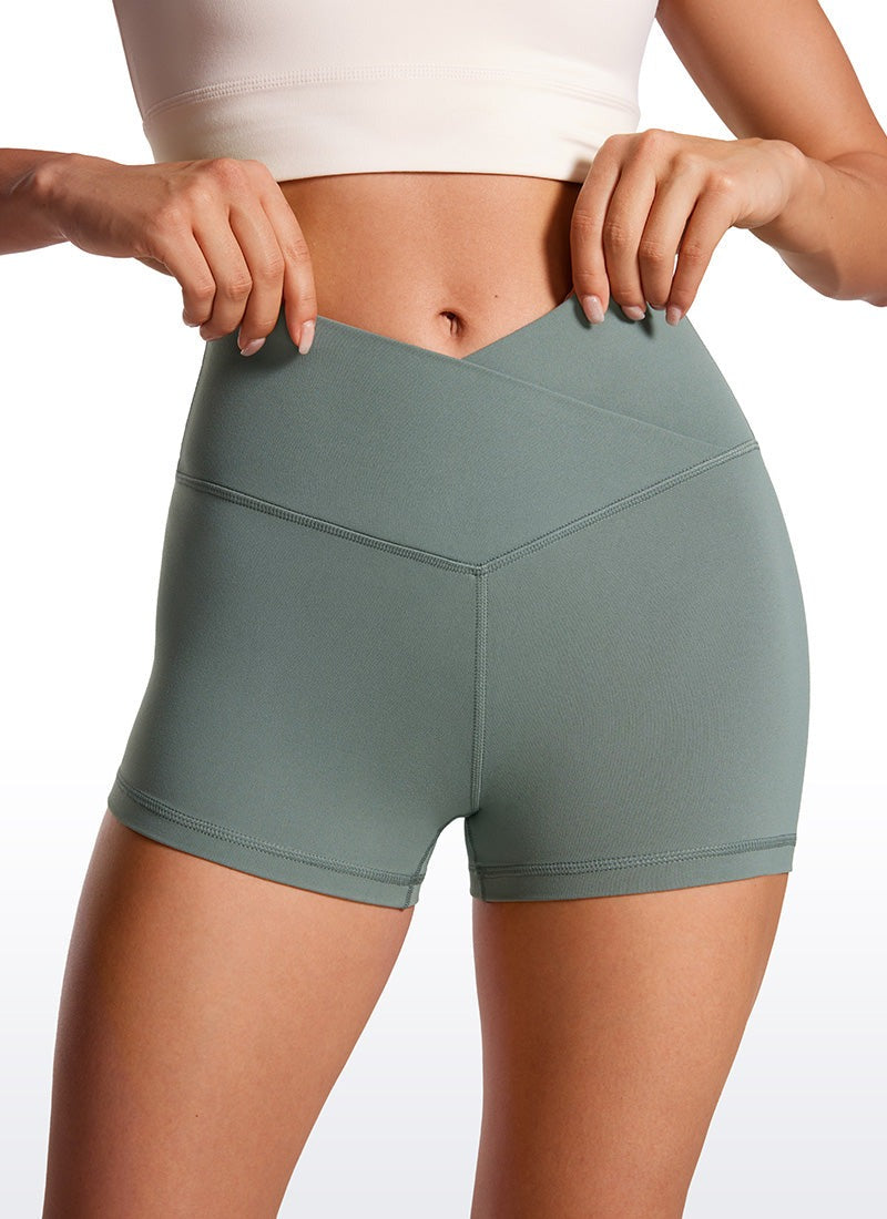 Butterluxe V Cross Waist Shorts 3"