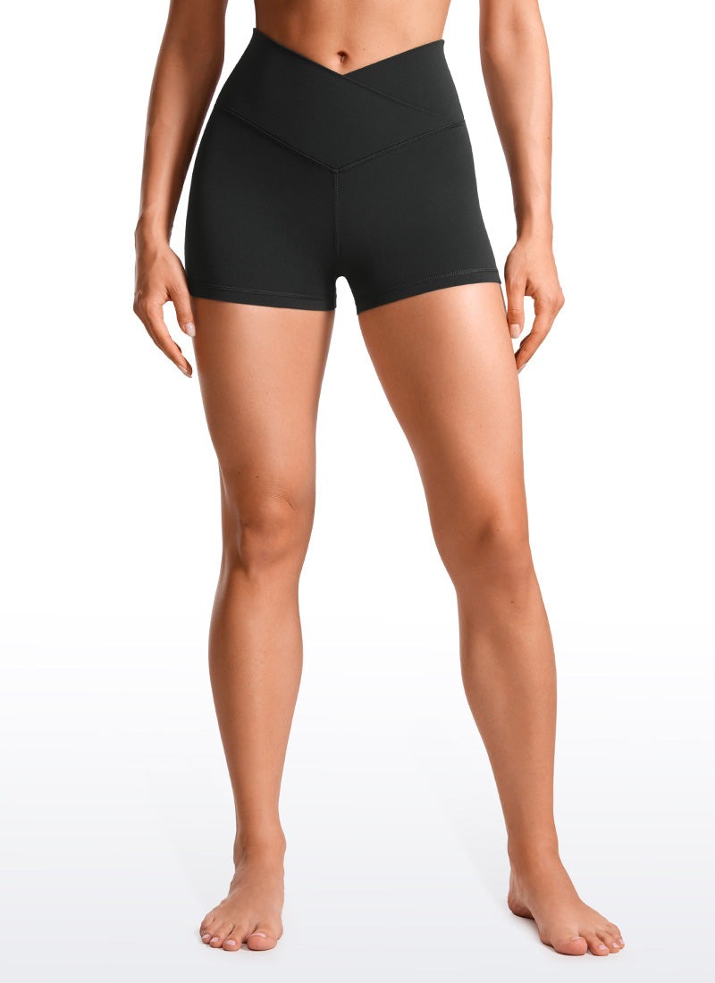 Butterluxe V Cross Waist Shorts 3"