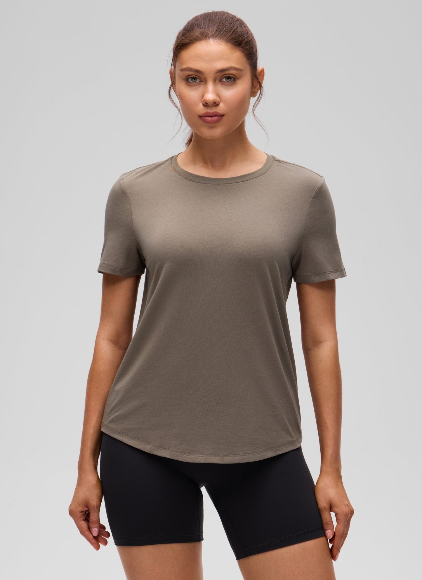 Pima Cotton Round Neck Short Sleeve