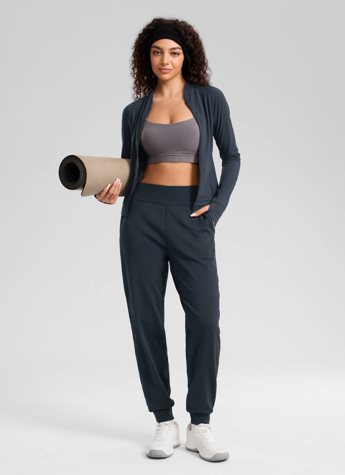 Matte Thermal Fleece Lined Jogger 27.5"