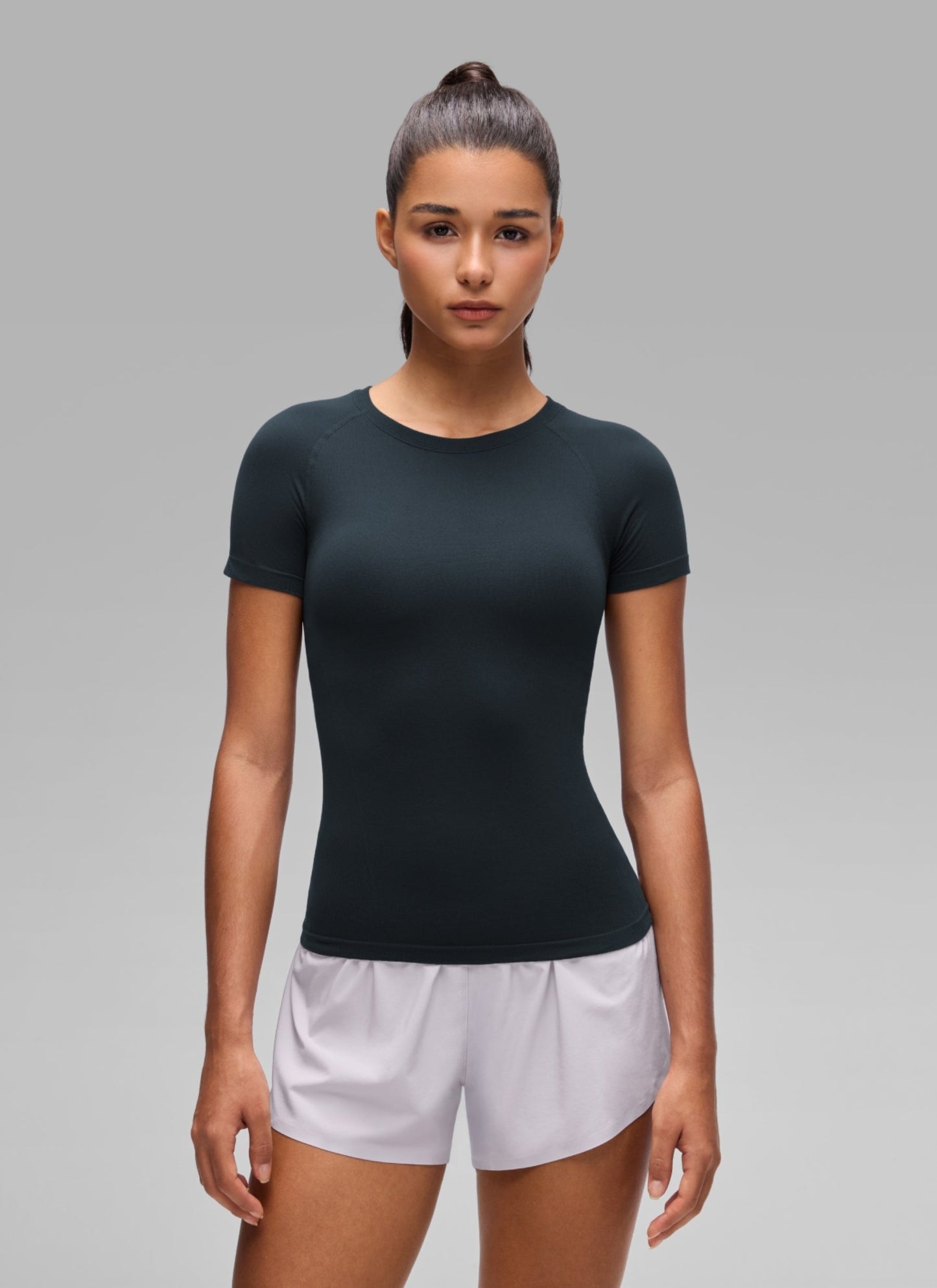 Seamless Crewneck Workout Short Sleeve