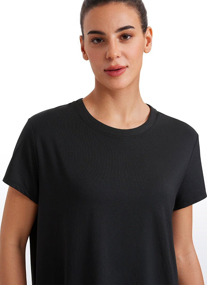 Flowy Yoga Crew Neck Short Sleeve