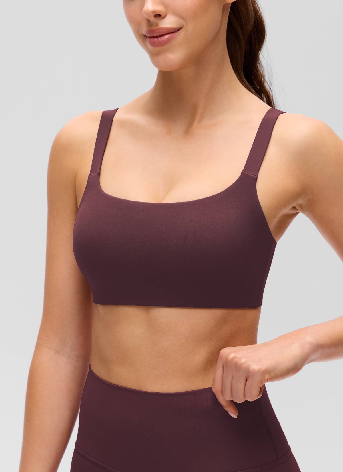 Butterluxe Adjustable Wide Strap Sports Bra