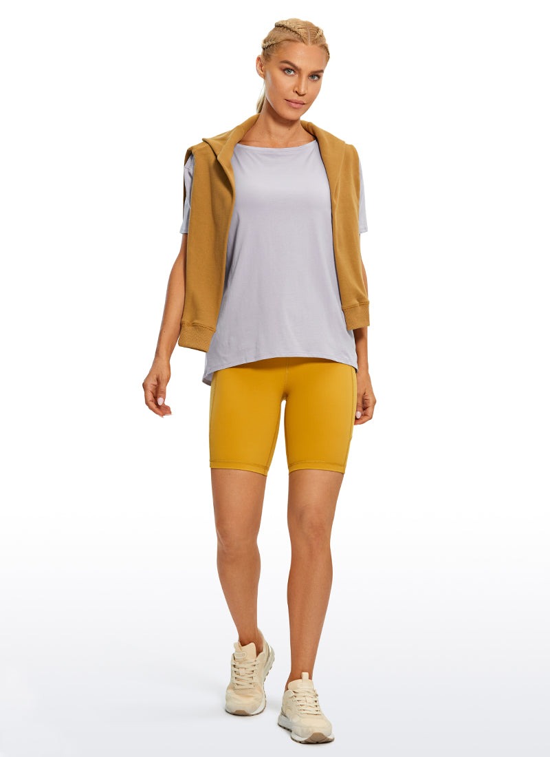 Pima Cotton Boat Neck Short Sleeve