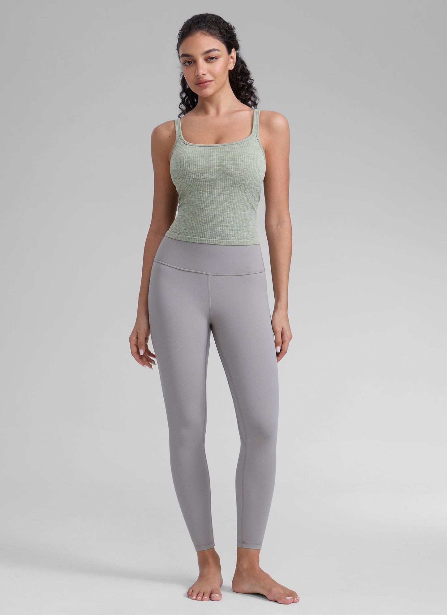Seamless U Back Built in Bra Tank