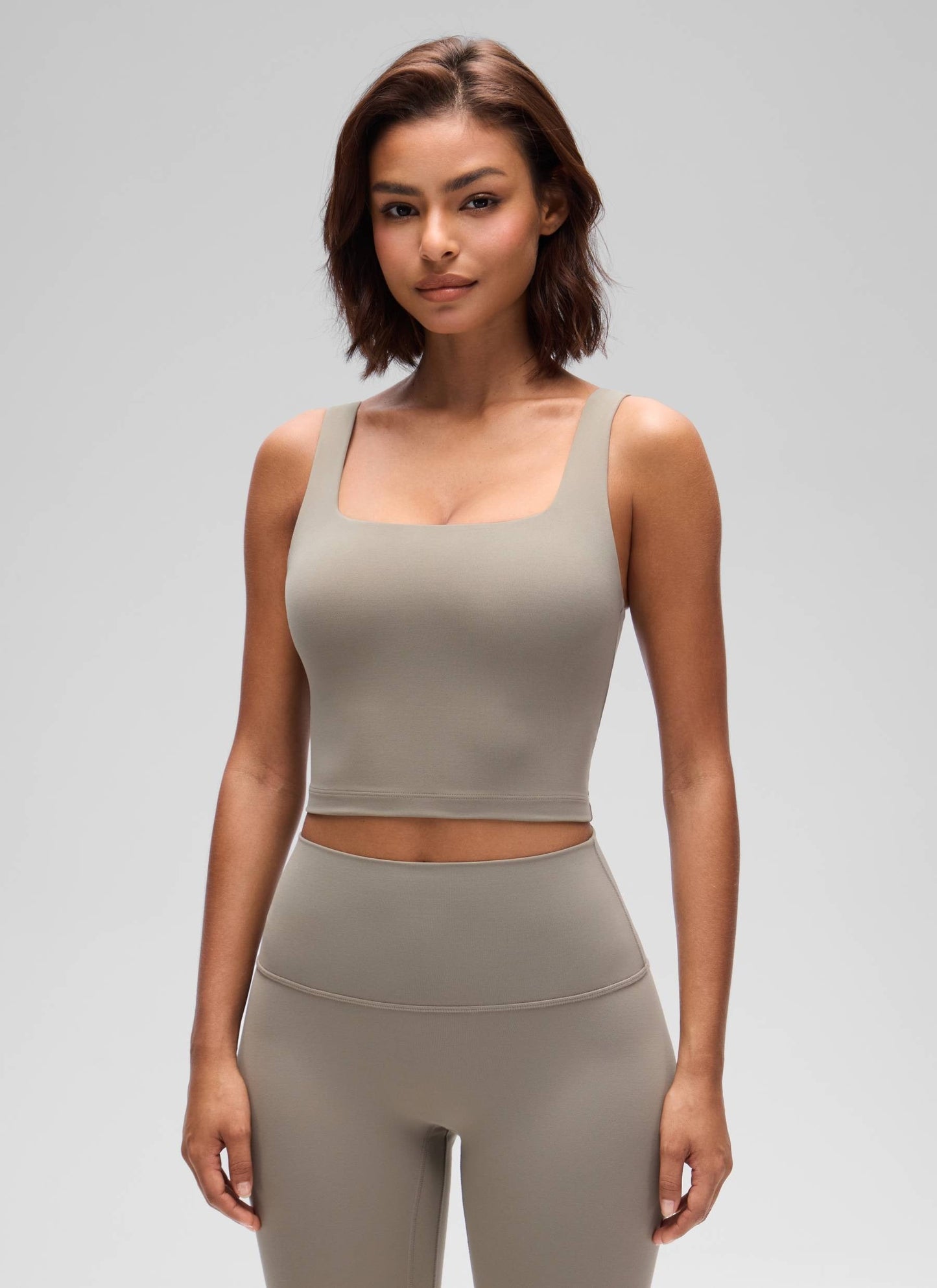 Butterluxe Square Neck Built in Bra Tank