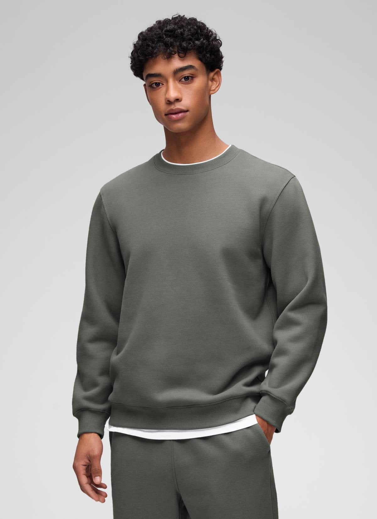 Fleece Lined Pullover Sweatshirt