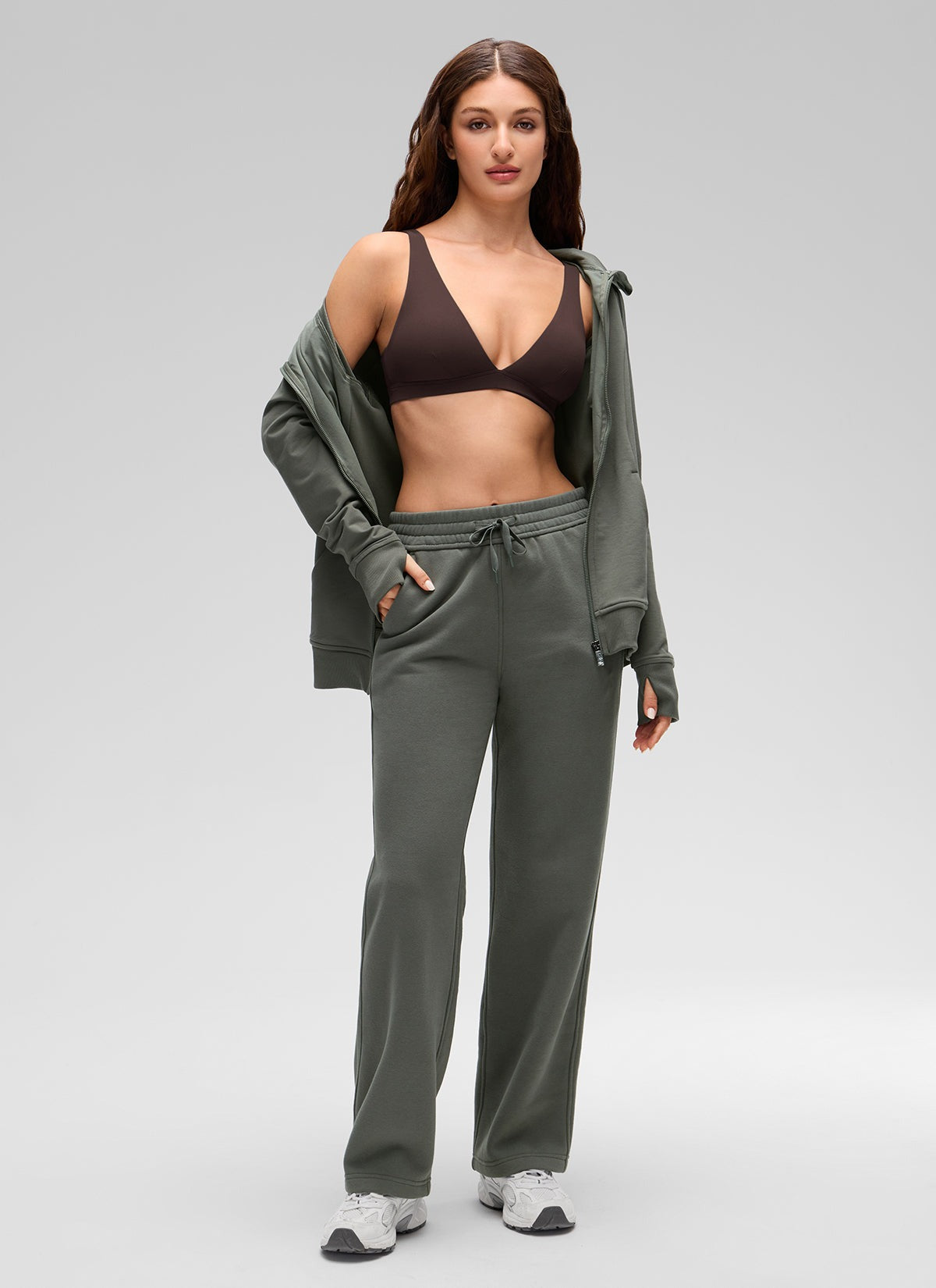 Butterluxe Soft Double Lined V Neck Sports Bra