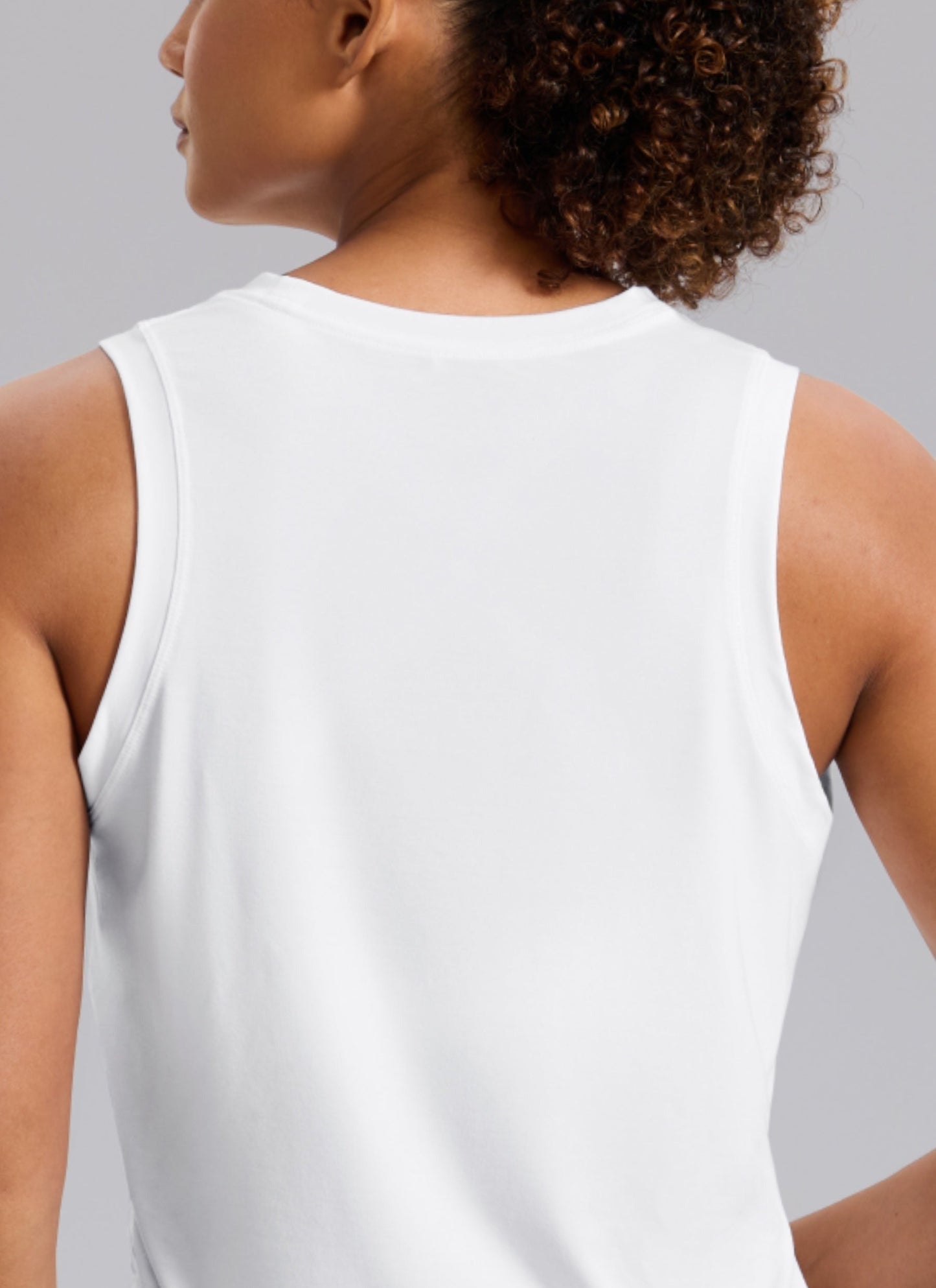 Quick Dry Crop Racerback Tank