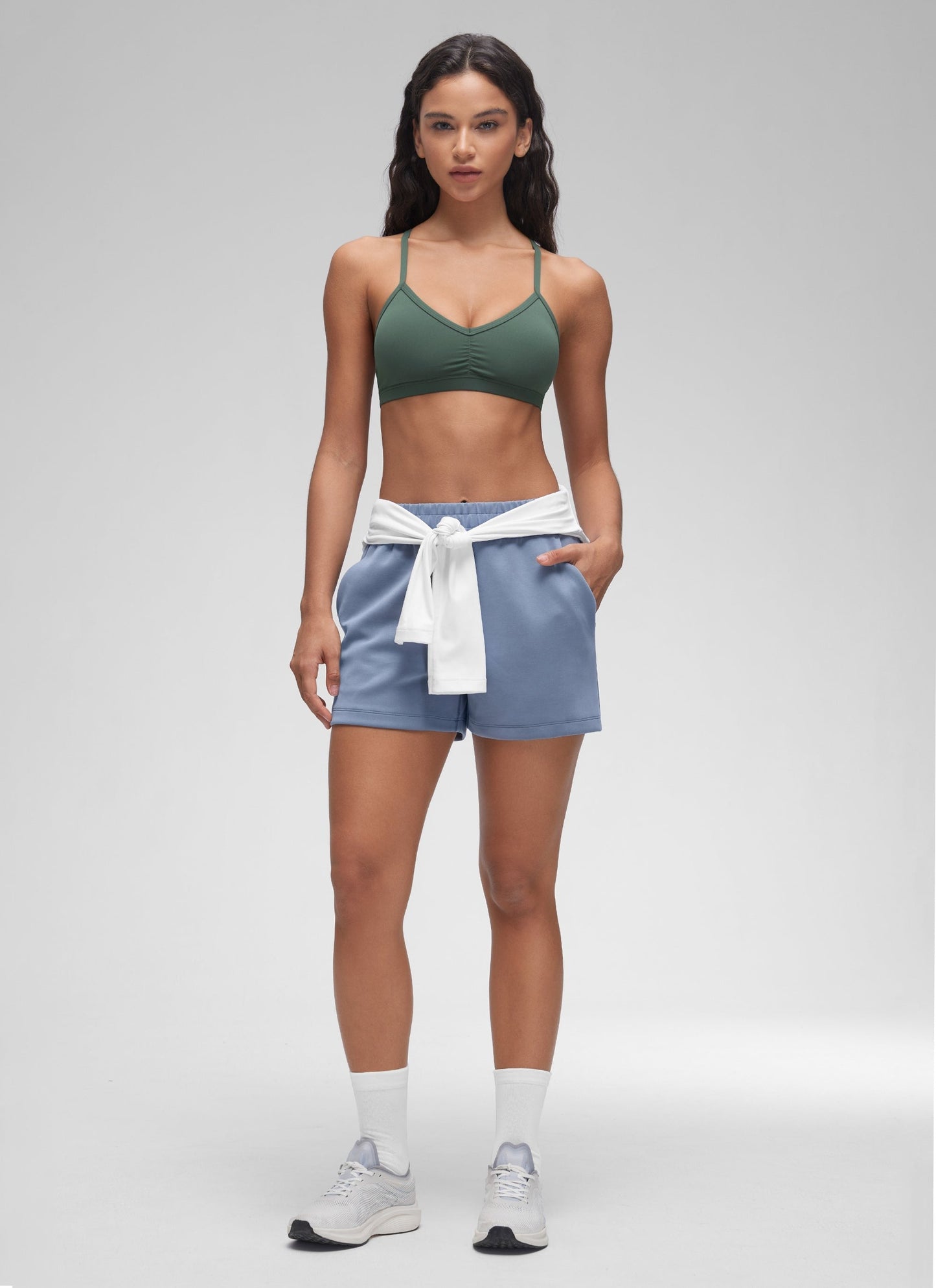 SCULPTAIR Ruched V Neck Sports Bra