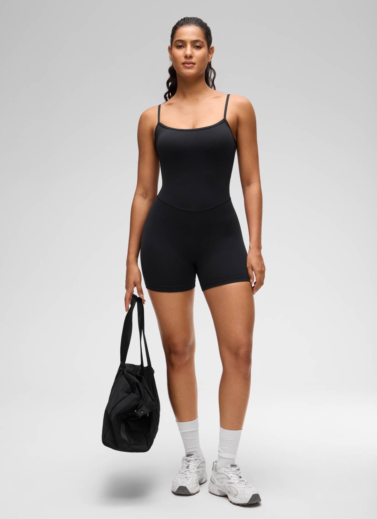 Butterluxe Thin Strap Shorts Bodysuit 4''