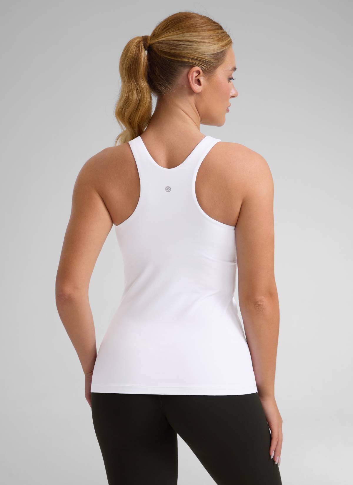 Butterluxe Hip Length Built-in Bra Tanks High Neck