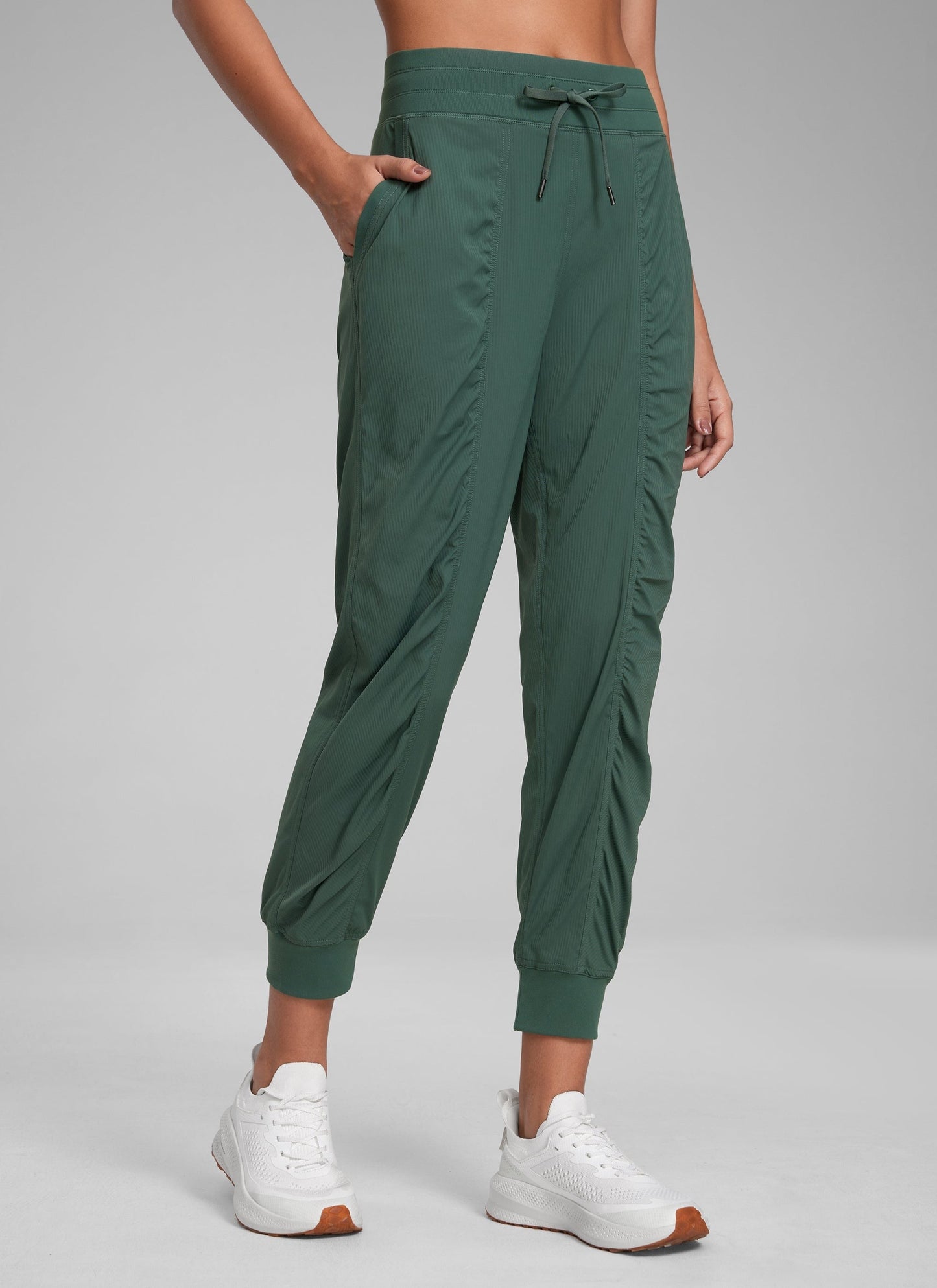 Striped Ruched Pocket Jogger 26''