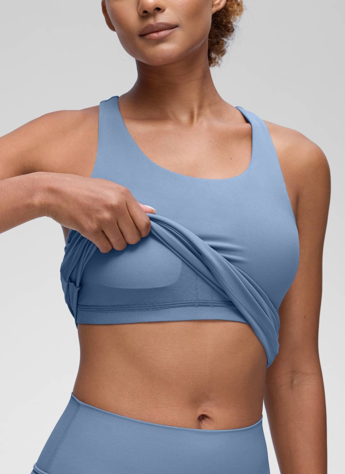 Butterluxe Waist Length Built in Bra Tank