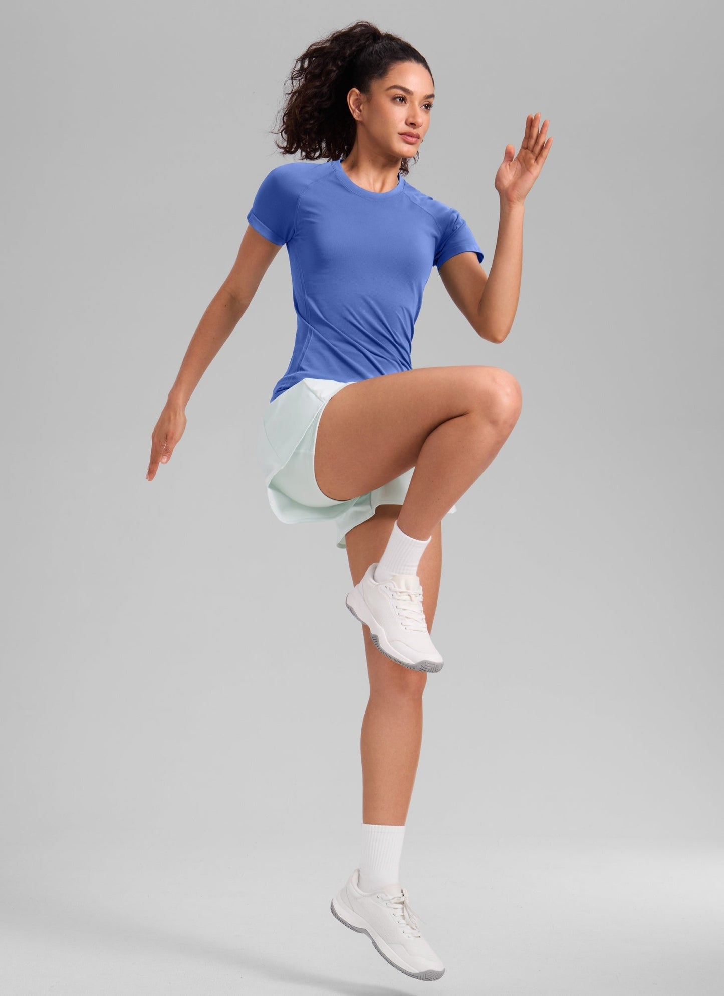 Seamless Hip Length Short Sleeve