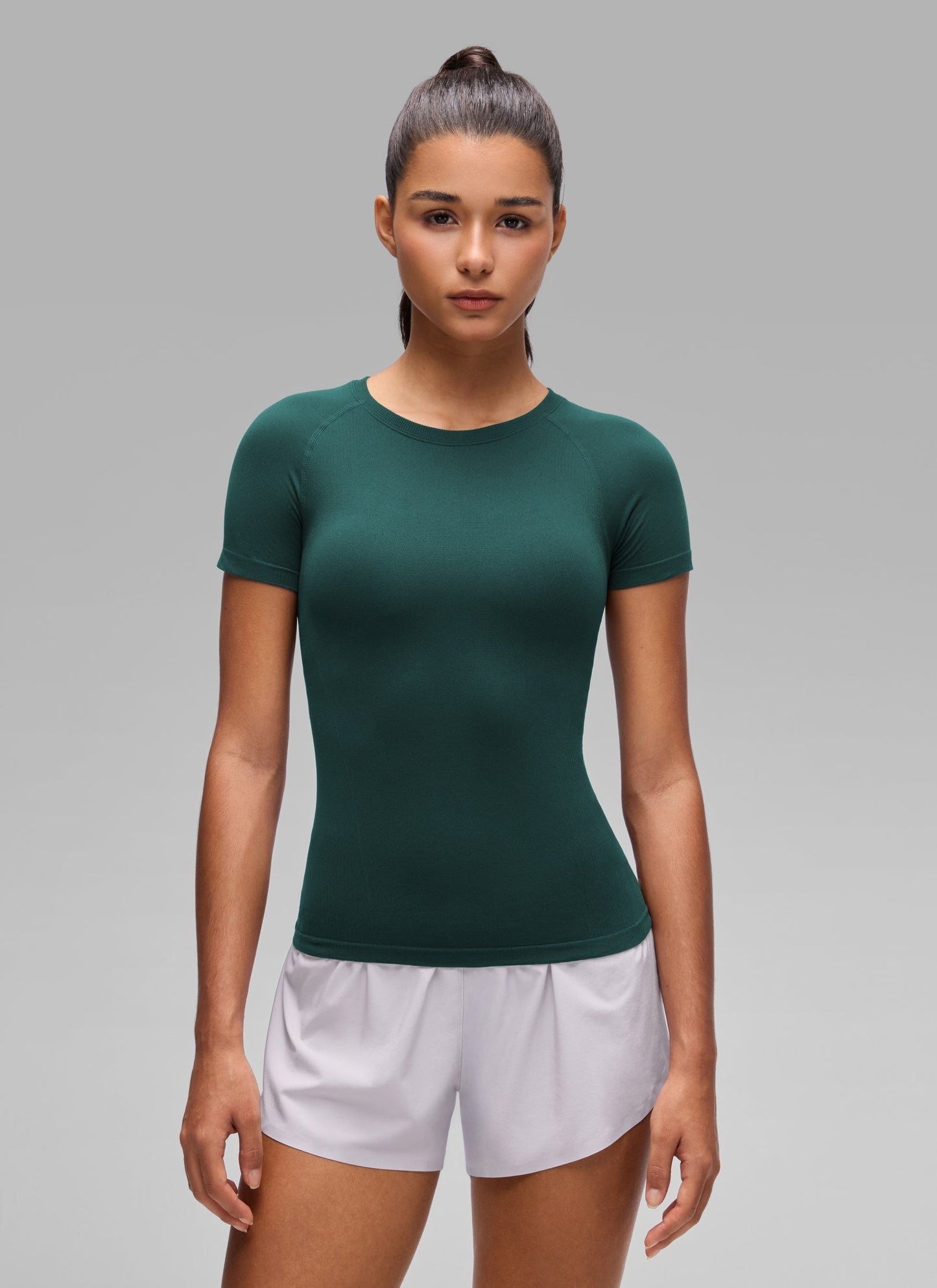 Seamless Crewneck Workout Short Sleeve