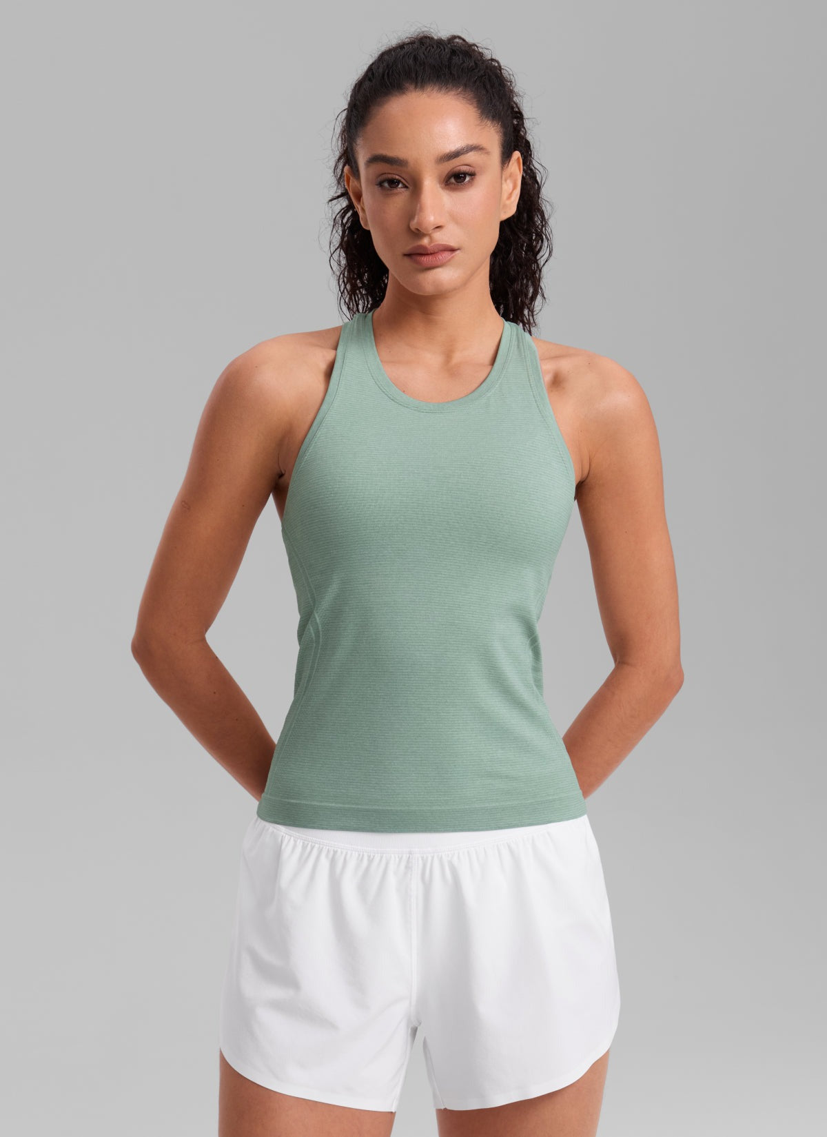 Seamless Crewneck Racerback Tank