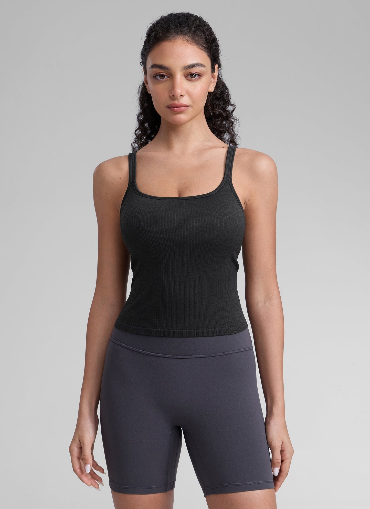 Seamless U Back Built in Bra Tank