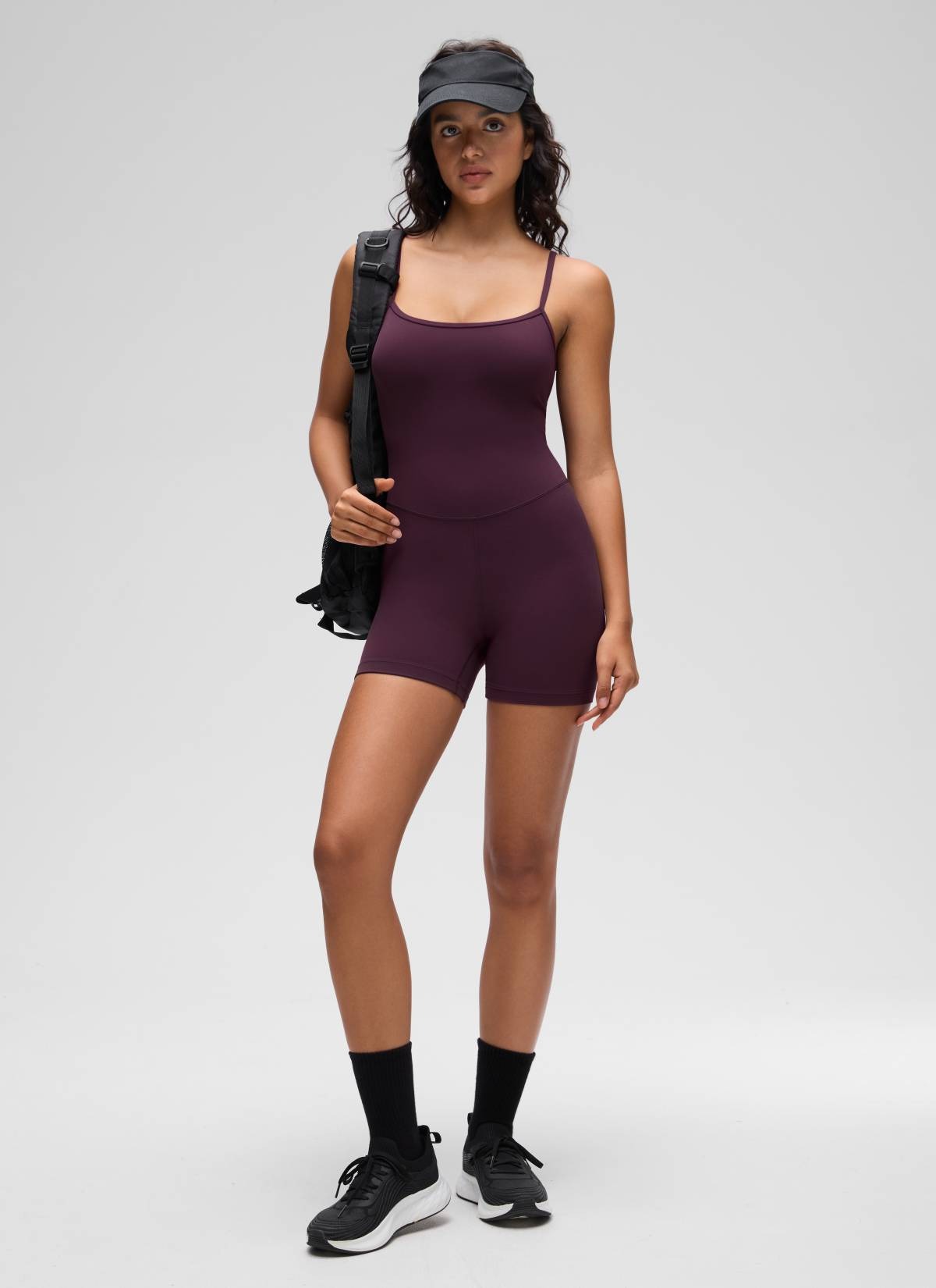 Butterluxe Thin Strap Shorts Bodysuit 4''