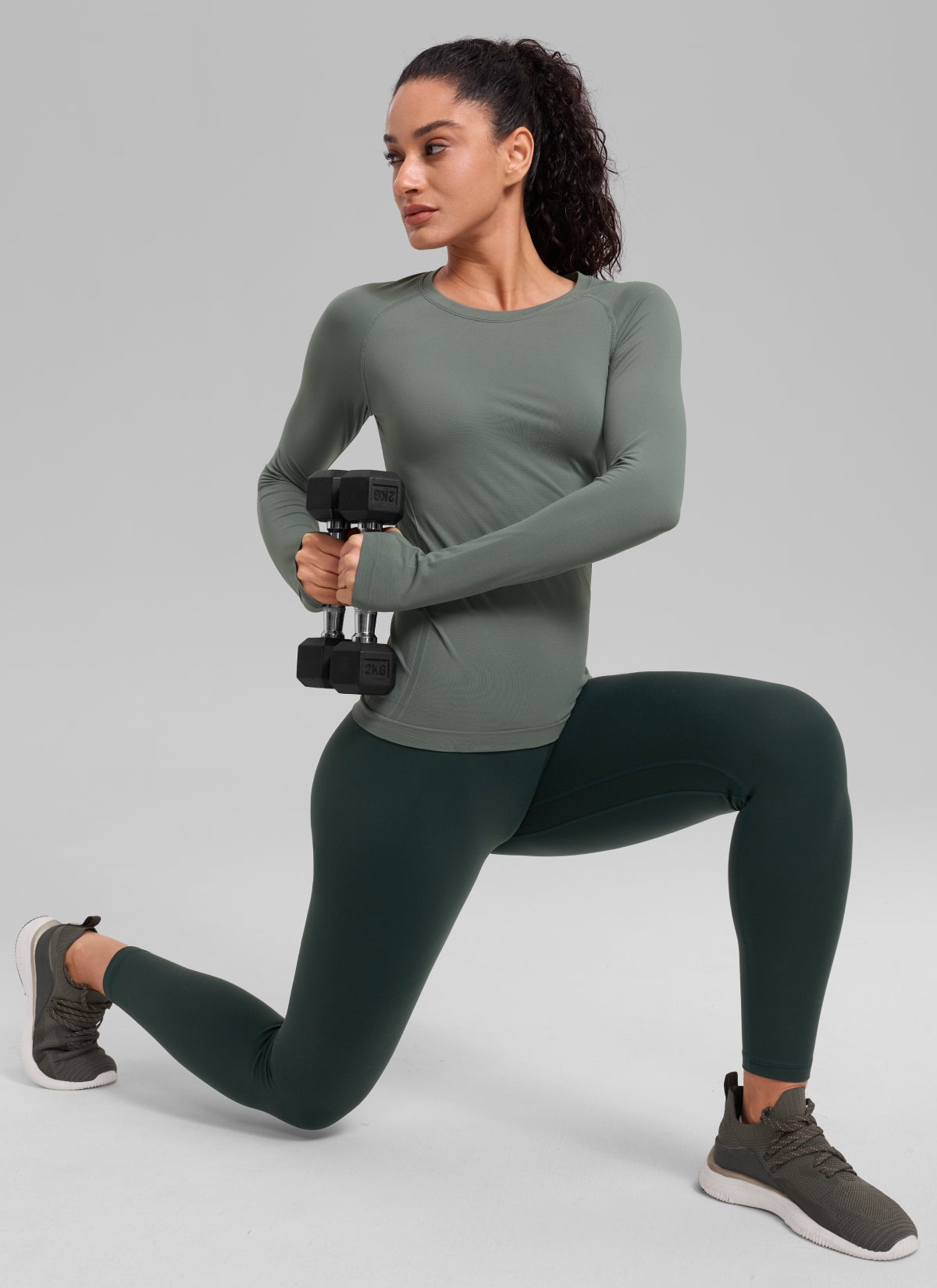 Seamless Crew Neck Long Sleeve