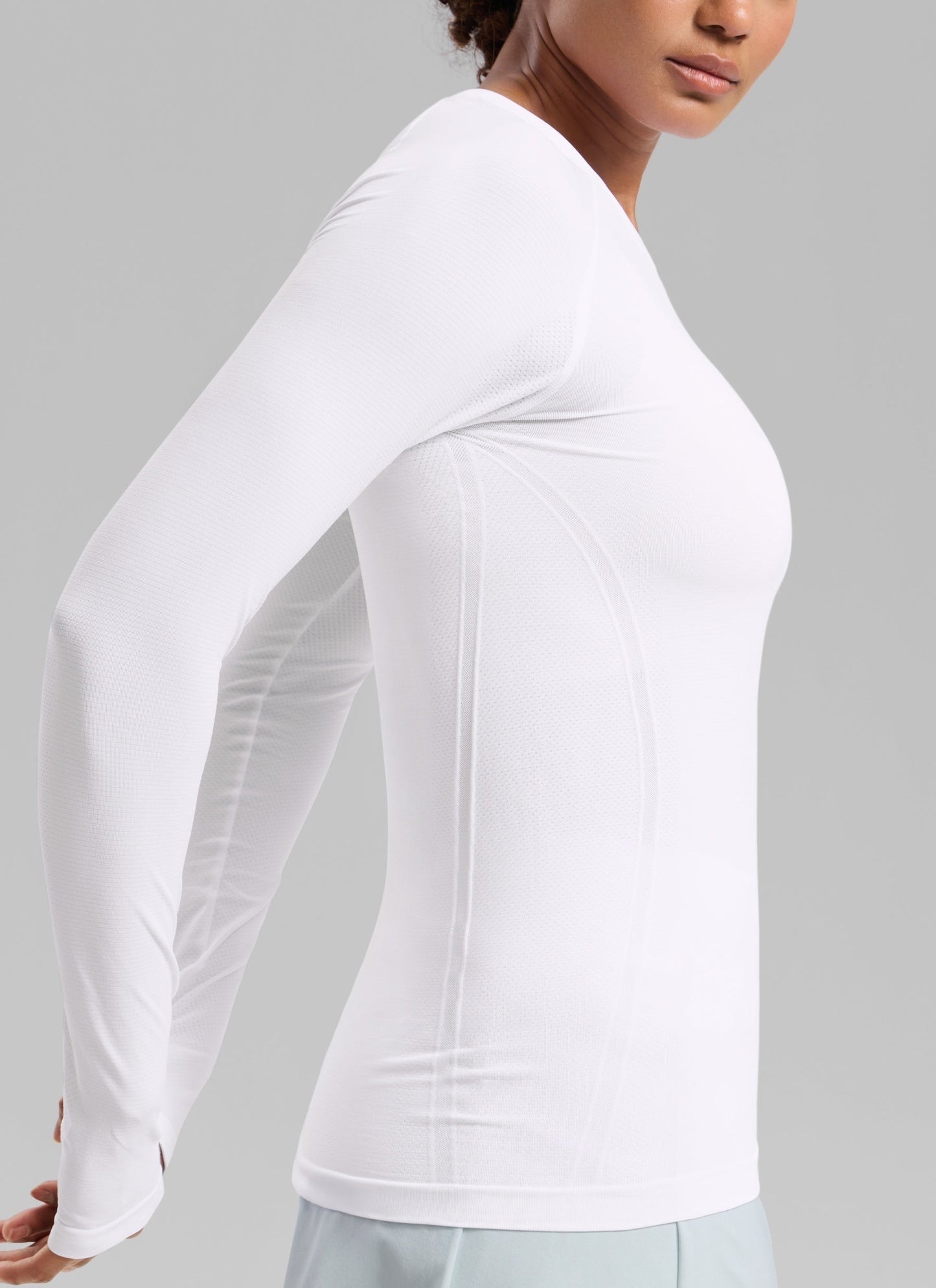 Seamless Crew Neck Long Sleeve