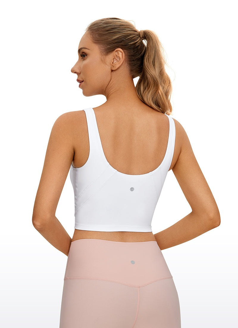 Butterluxe V Neck Built in Bra Tank