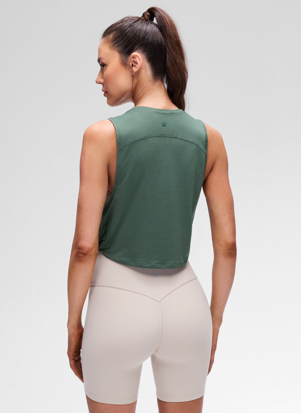 Pima Cotton Crop Deep Armhole Tank