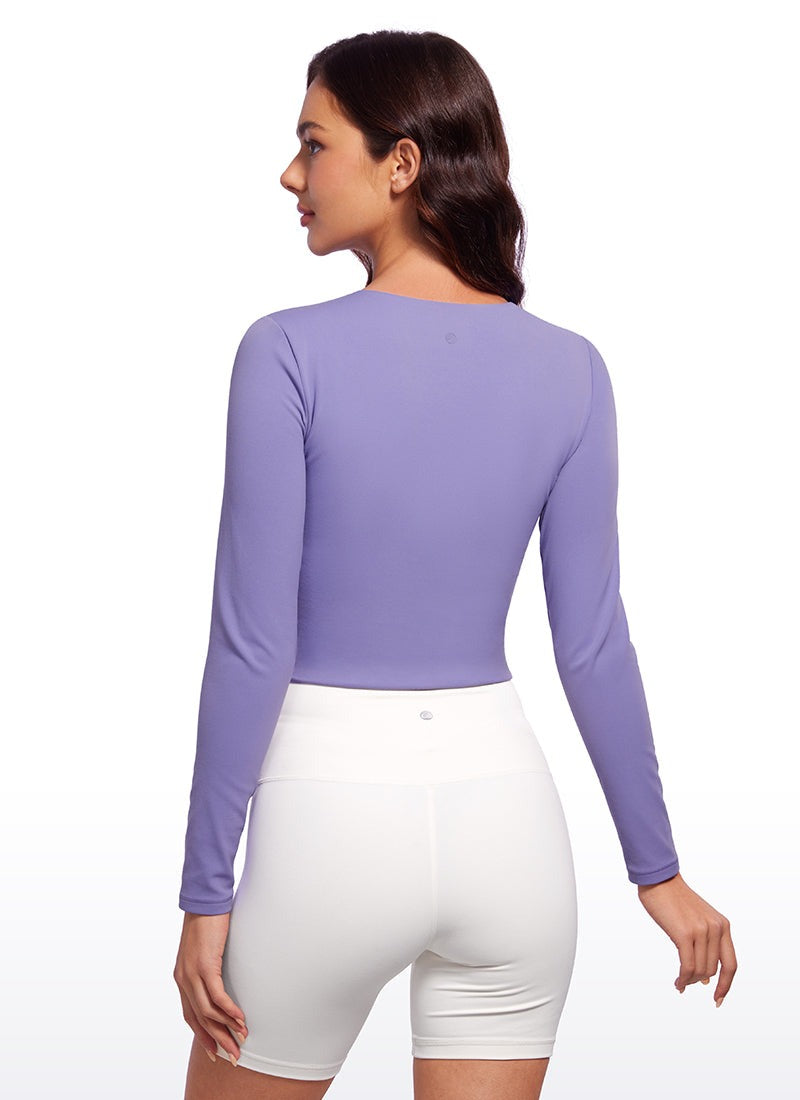 Butterluxe Double Lined Cropped Long Sleeve