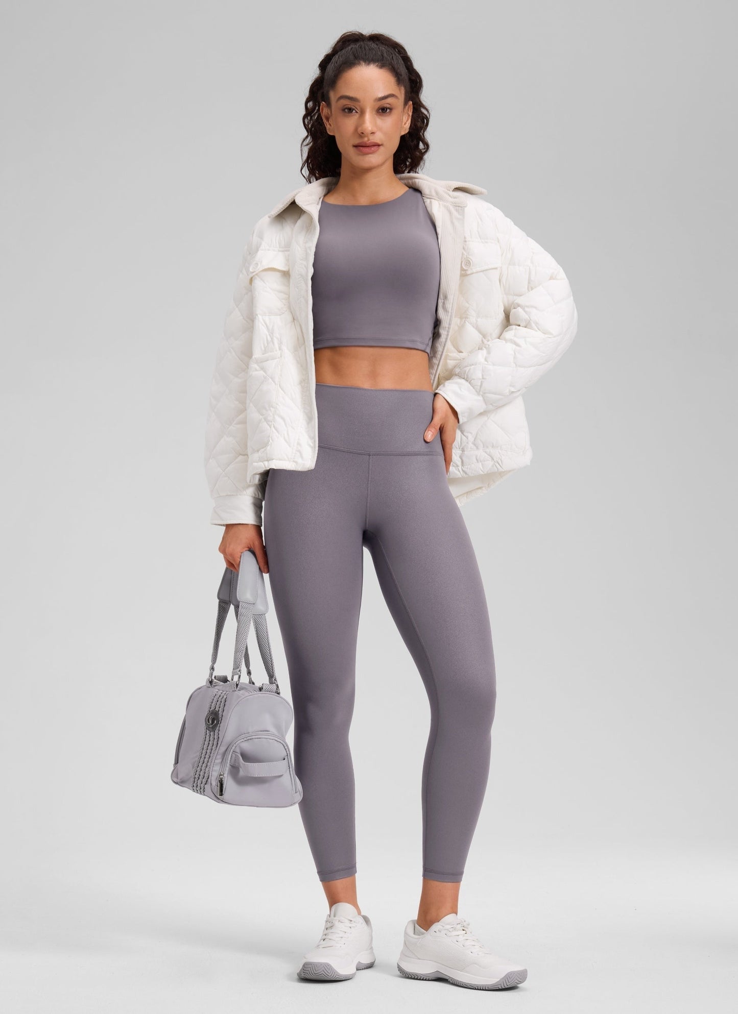 Matte Faux Leather Legging 25''