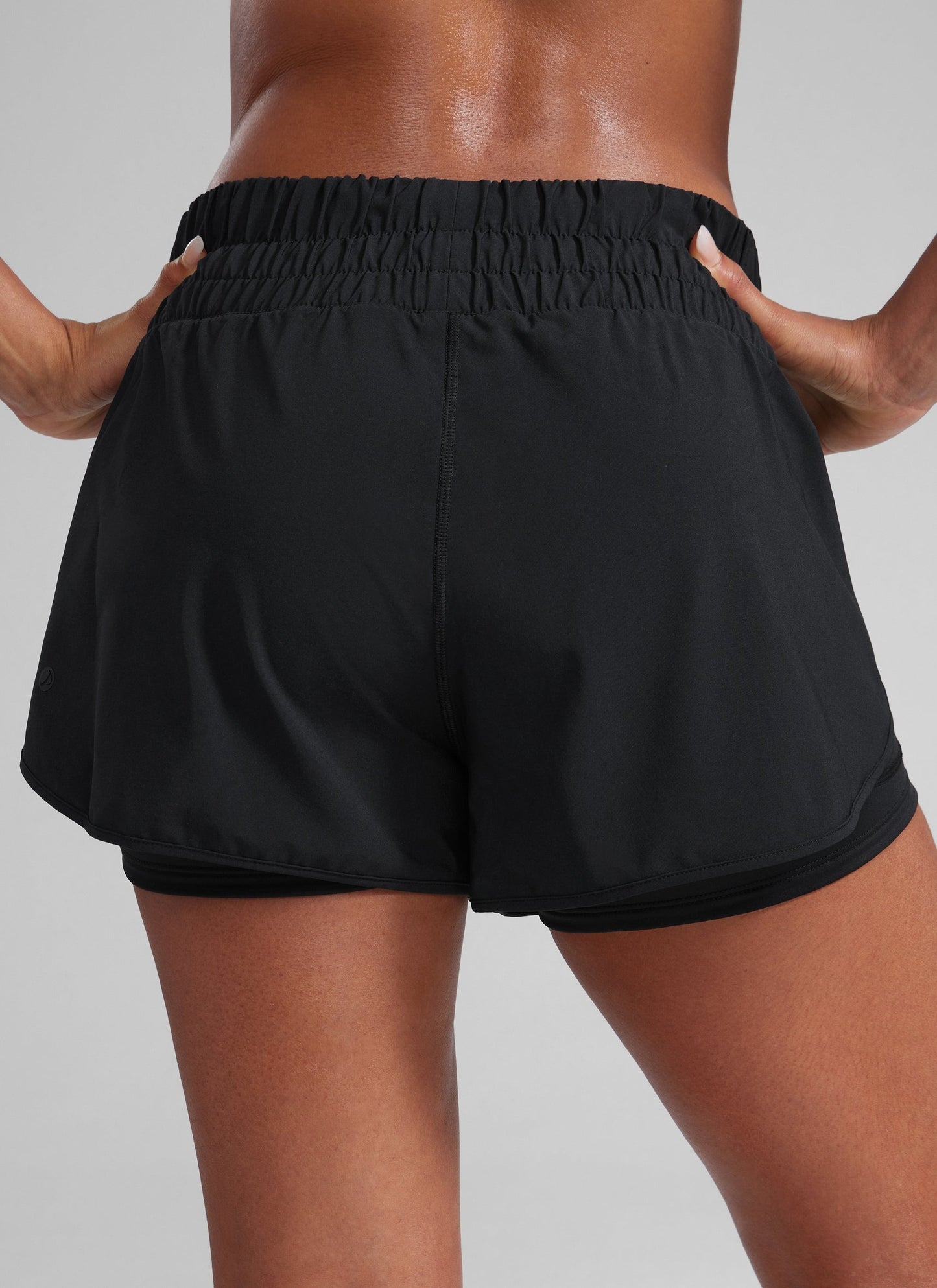 Feathery-Fit Soft 2 in 1 High Rise Shorts 3''